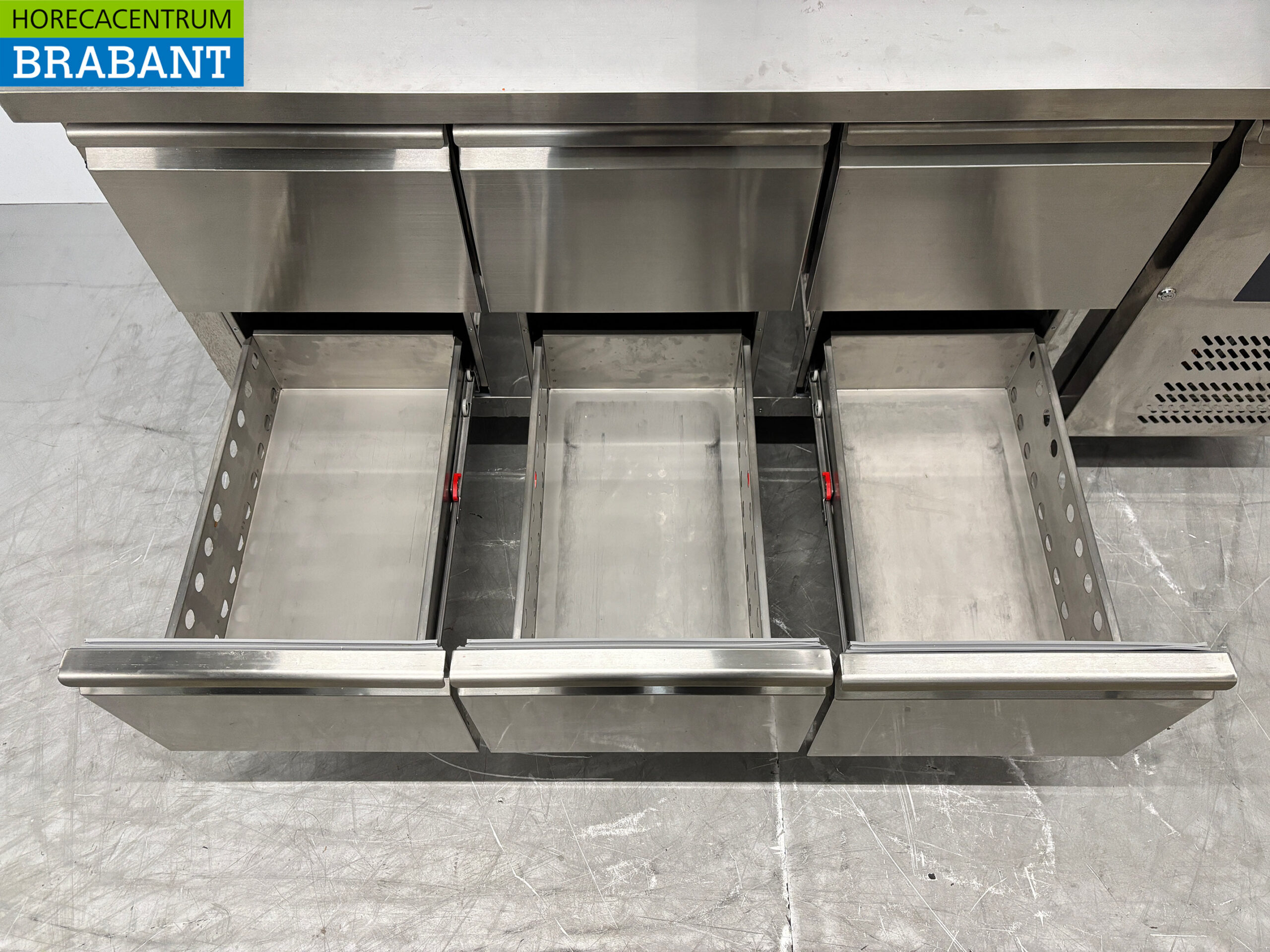Etabli réfrigéré Ecofrost en acier inoxydable 6 tiroirs 179 cm 230V Horeca – Image 4