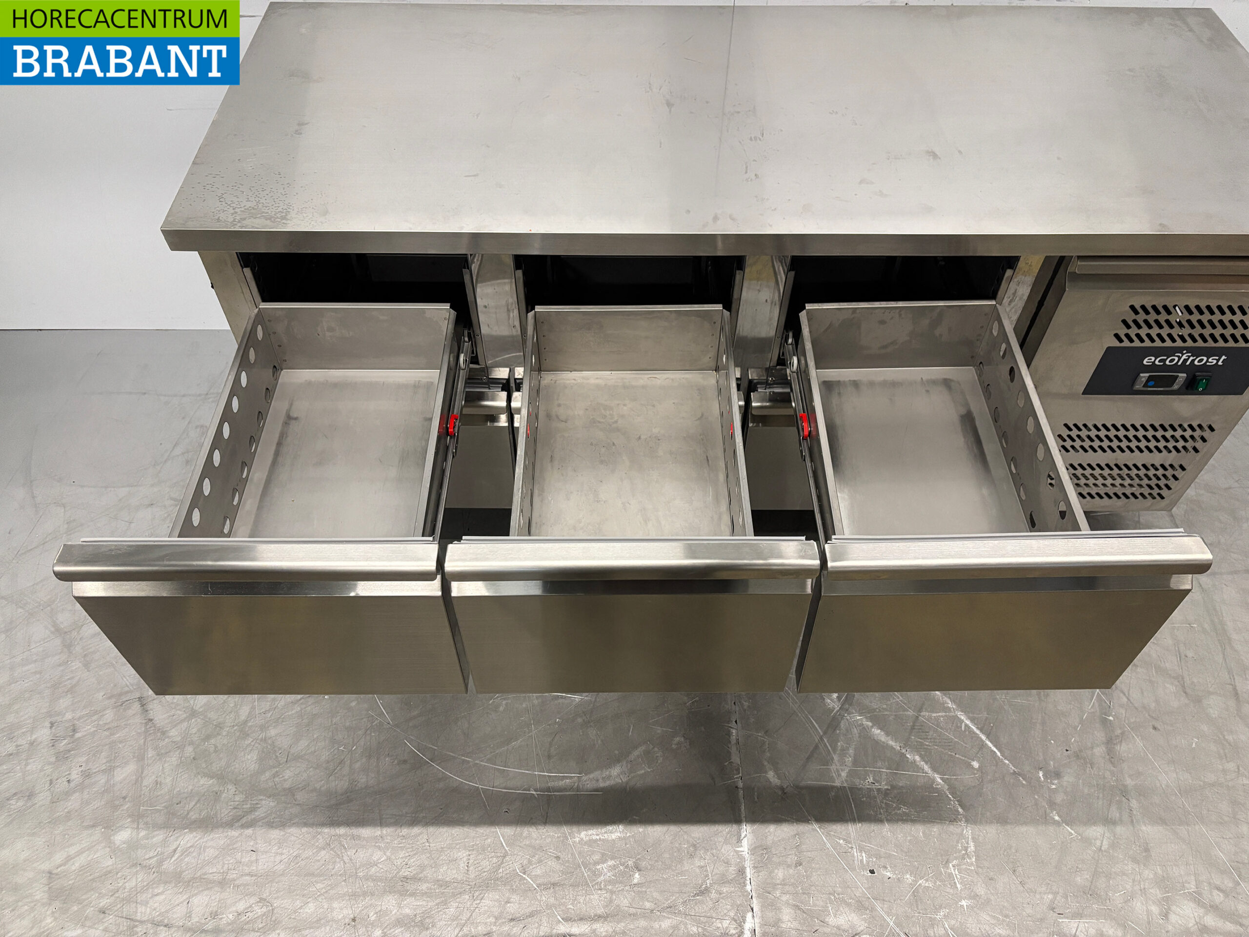 Etabli réfrigéré Ecofrost en acier inoxydable 6 tiroirs 179 cm 230V Horeca – Image 5