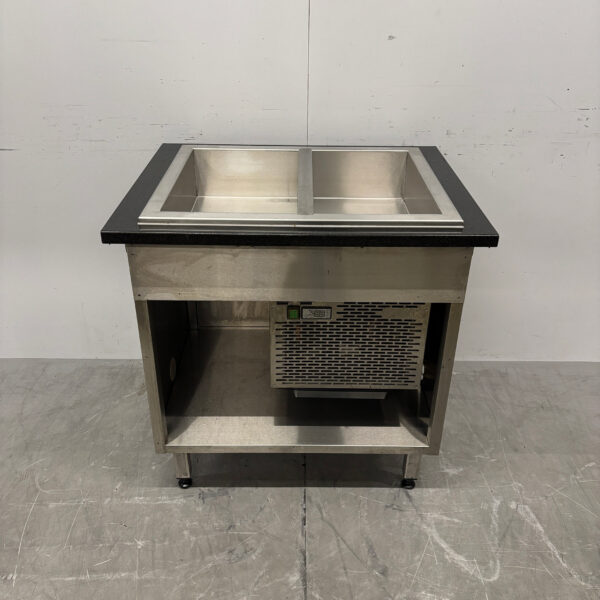 Saladiere Koelbak en acier inoxydable 2 x 1/1 GN 86,5 cm 230V Horeca