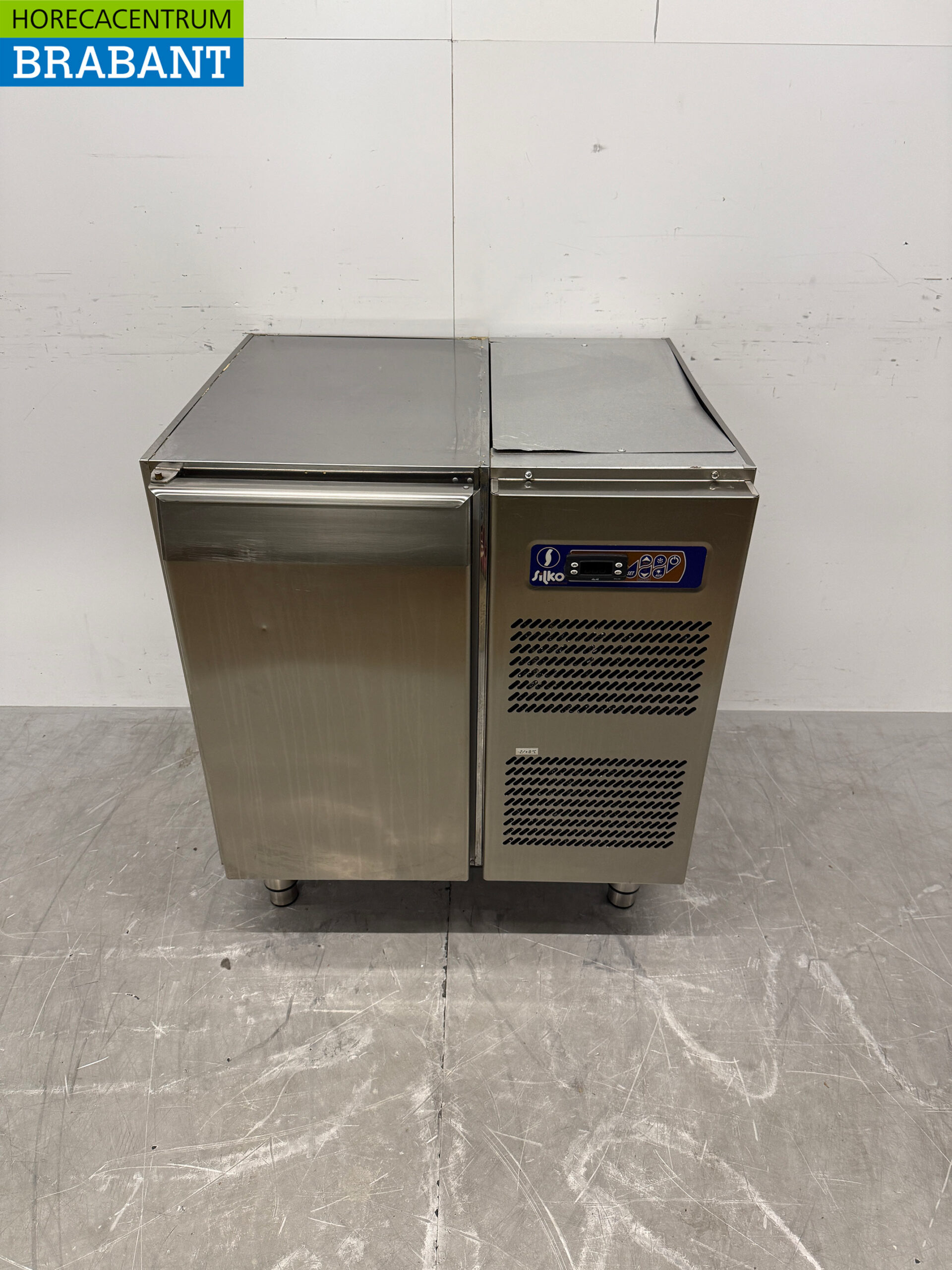 Établi réfrigéré Silko en acier inoxydable 1 porte 76 cm 230V Horeca