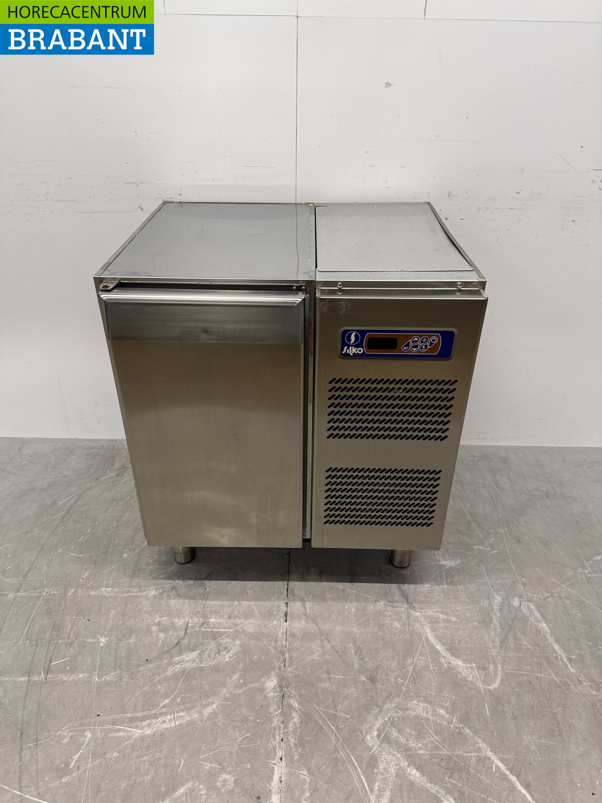 Établi réfrigéré Silko en acier inoxydable 1 porte 76 cm 230V Horeca