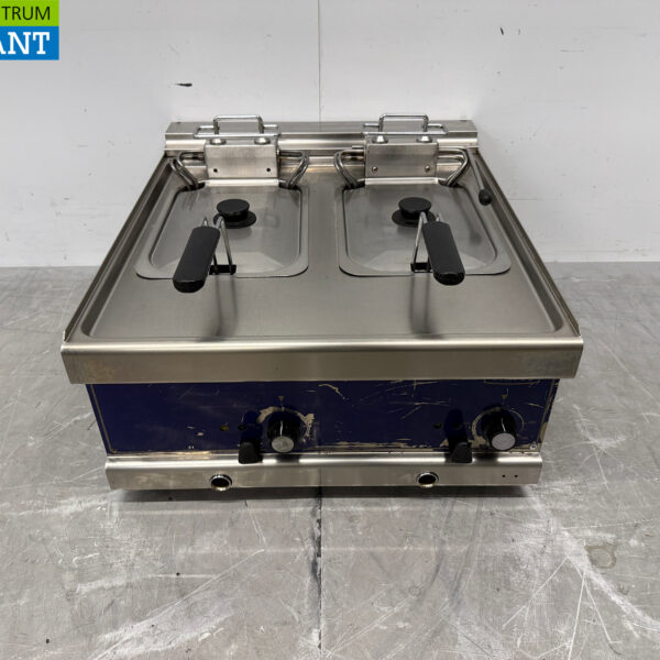Friteuse double Virtus en acier inoxydable 2 x 10 litres 400V Horeca