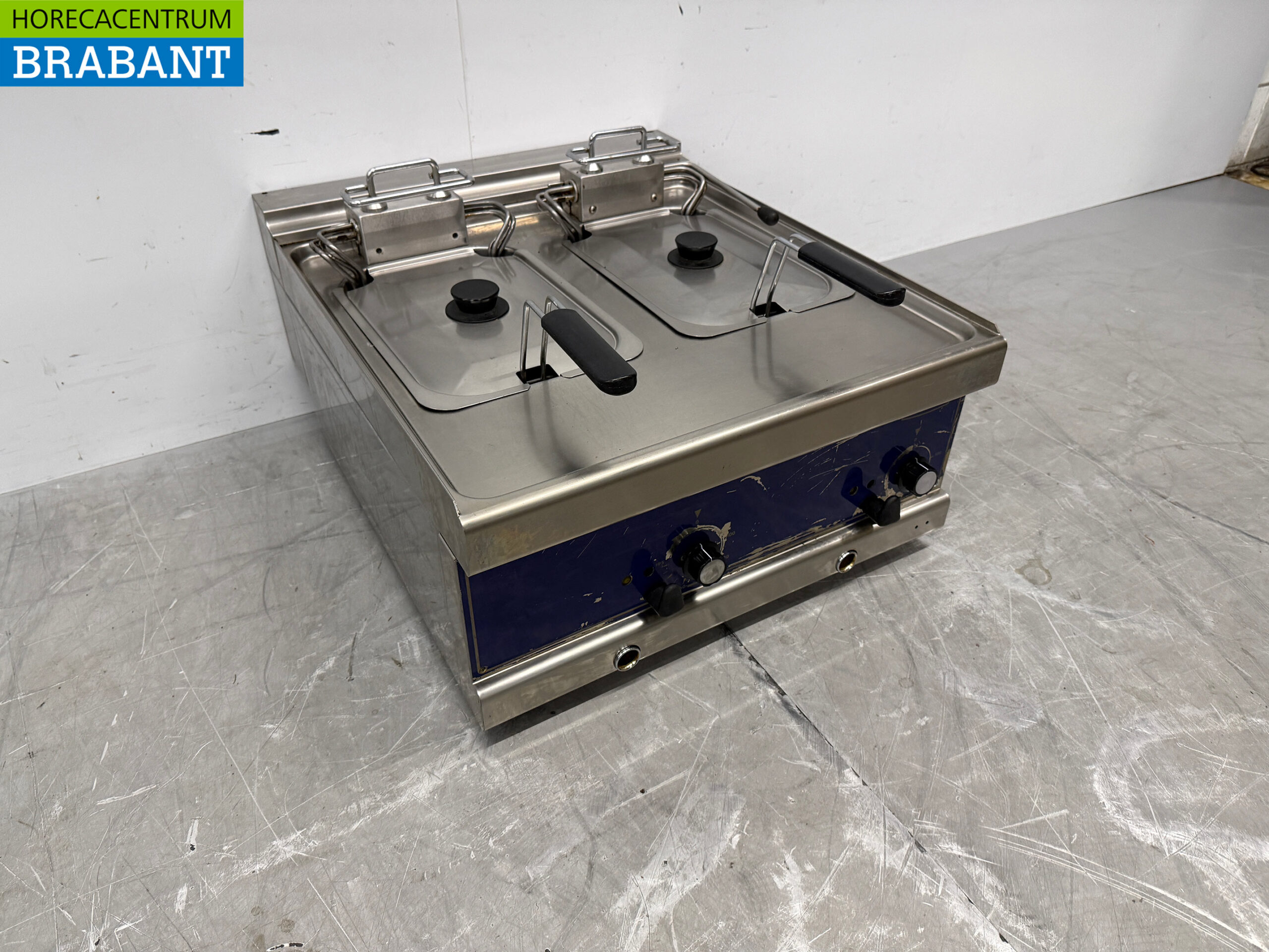 Friteuse double Virtus en acier inoxydable 2 x 10 litres 400V Horeca – Image 3