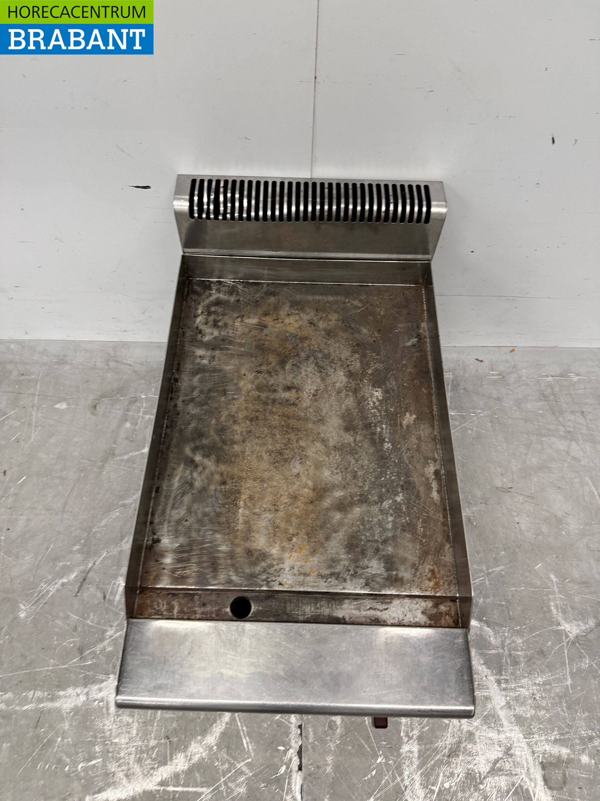 Plaque de cuisson lisse en acier inoxydable Berto's Plaque de gril 40 cm GAS Horeca – Image 4