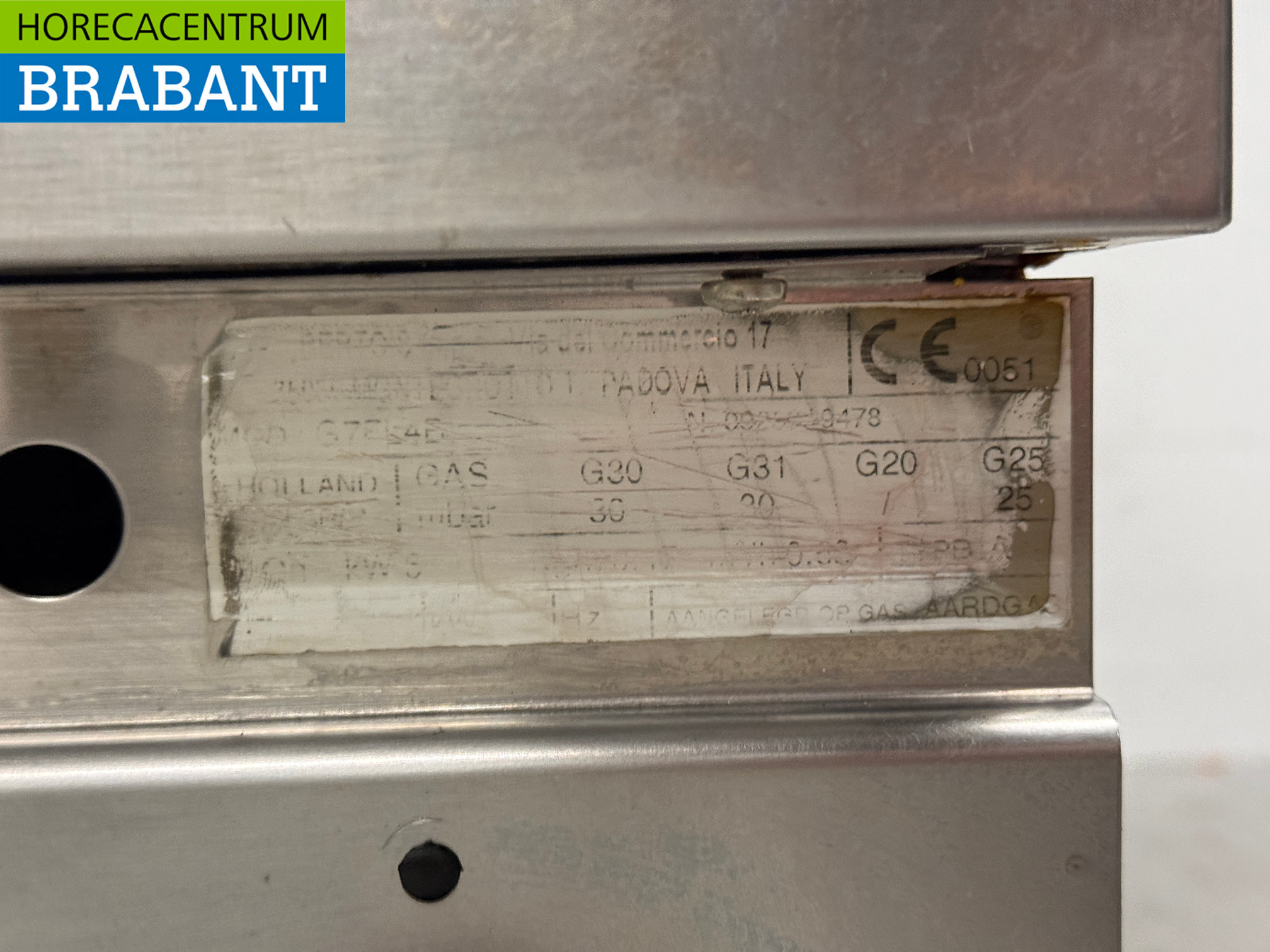 Plaque de cuisson lisse en acier inoxydable Berto's Plaque de gril 40 cm GAS Horeca – Image 5