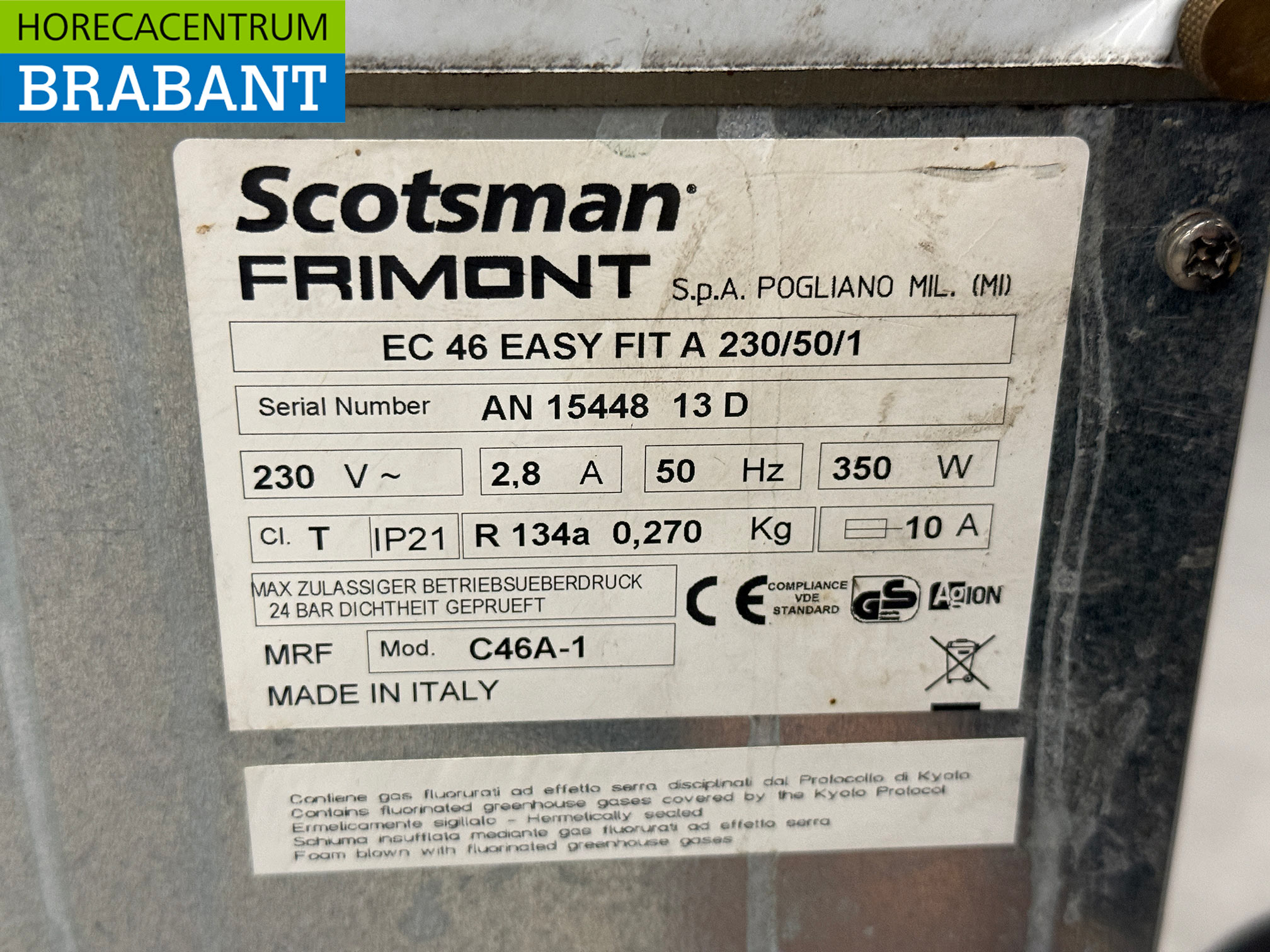 Machine à glaçons Scotsman en acier inoxydable 24,5 kilos par jour 230V Horeca – Image 5