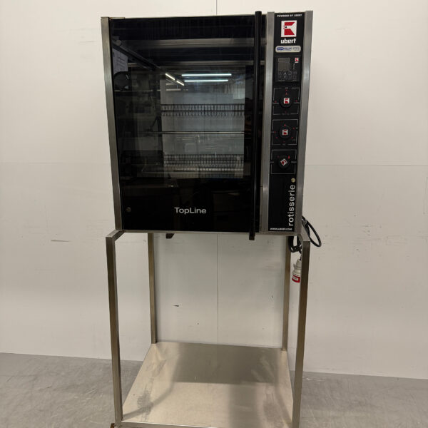 Gril à poulet Ubert RT-403 en acier inoxydable 3 paniers 400V Restauration