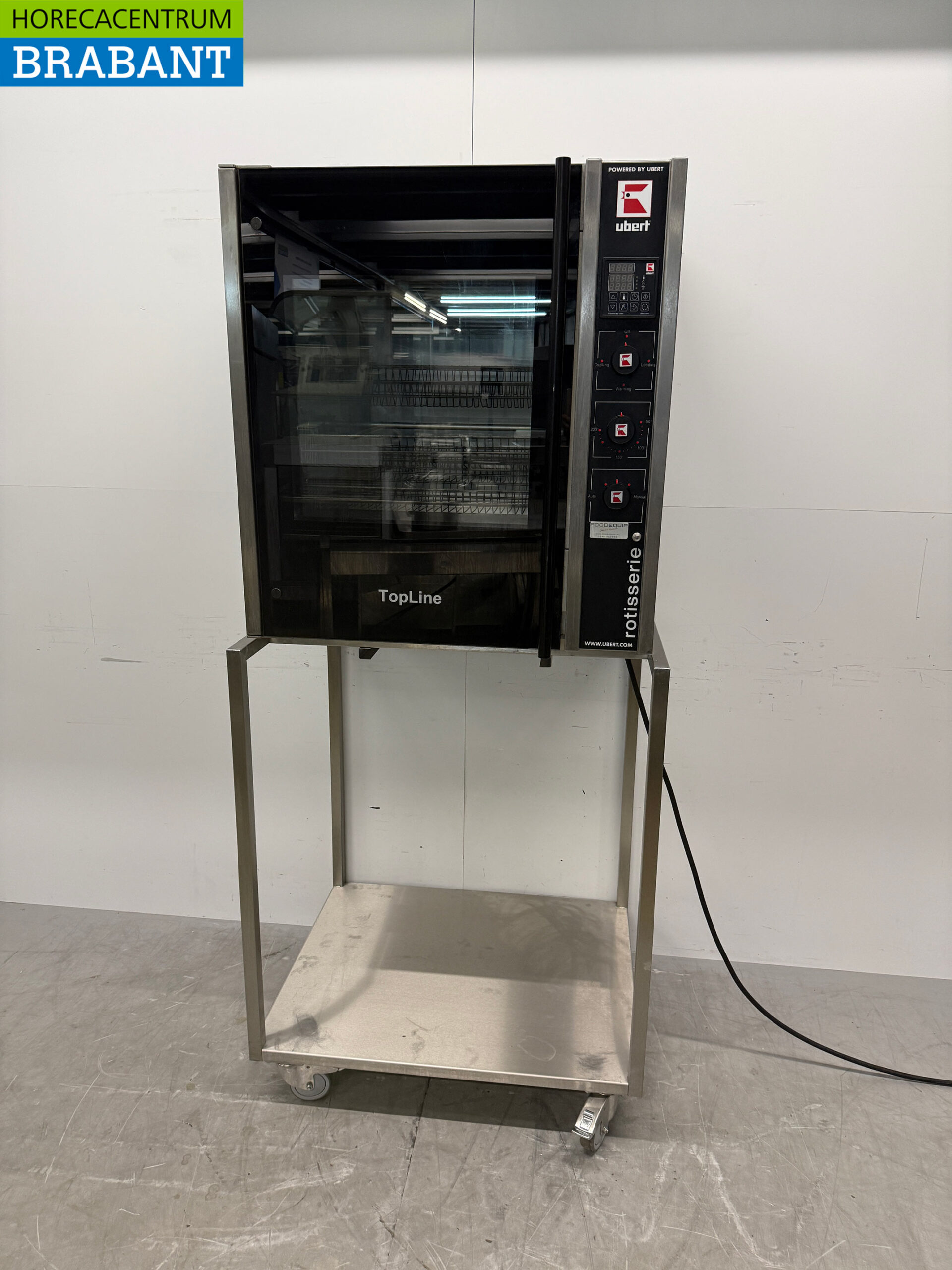 Gril à poulet Ubert RT-403 en acier inoxydable 6 paniers 400V Restauration