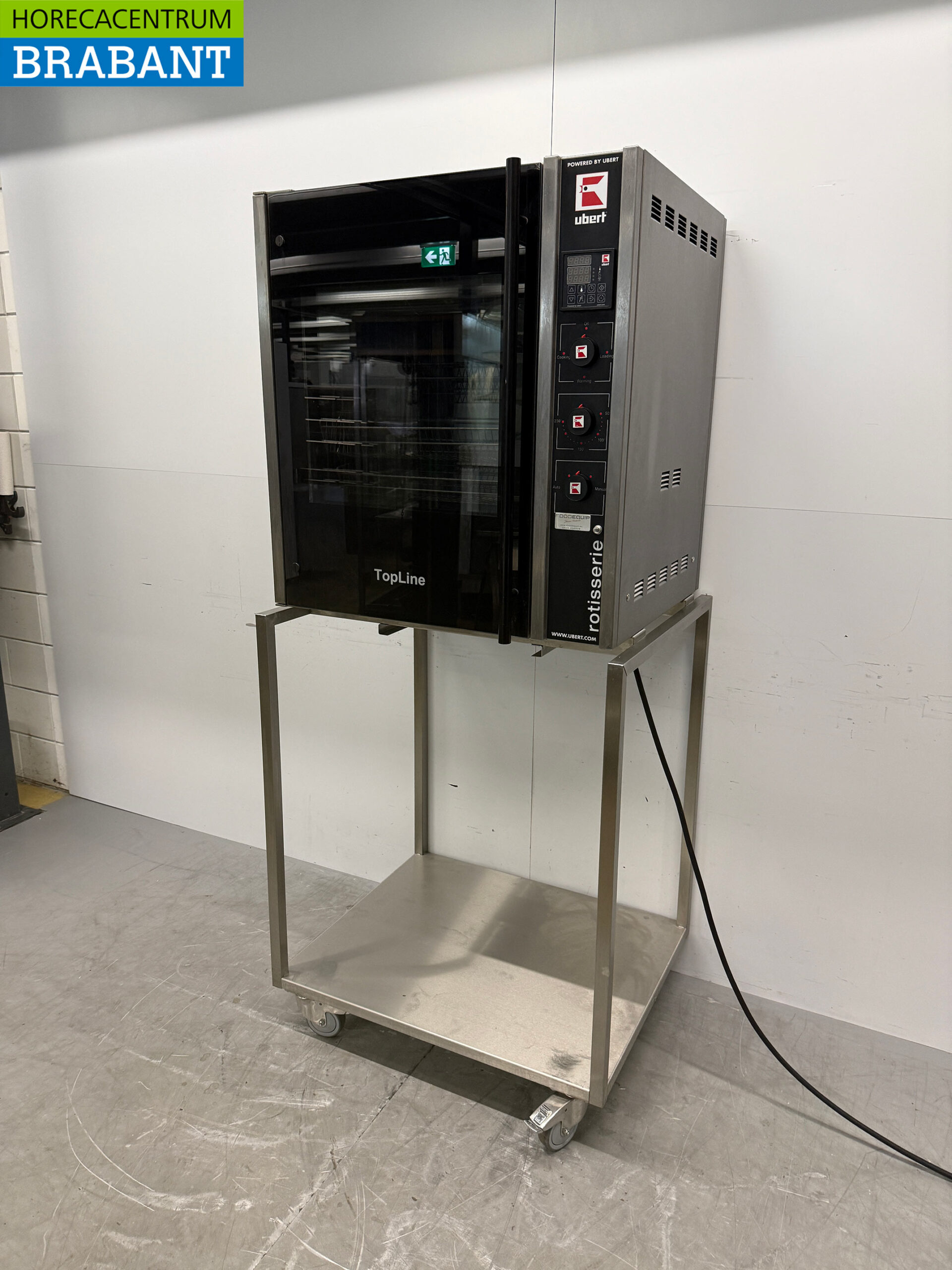 Gril à poulet Ubert RT-403 en acier inoxydable 6 paniers 400V Restauration – Image 2