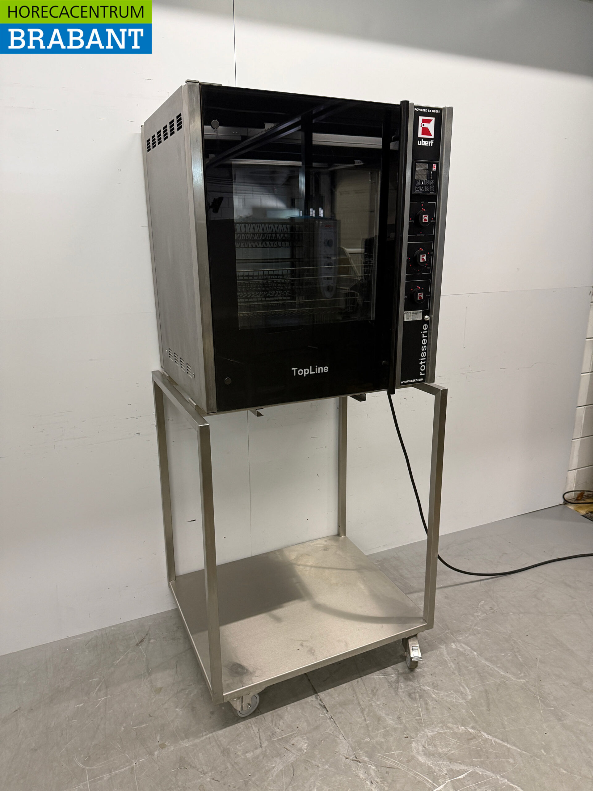 Gril à poulet Ubert RT-403 en acier inoxydable 6 paniers 400V Restauration – Image 3