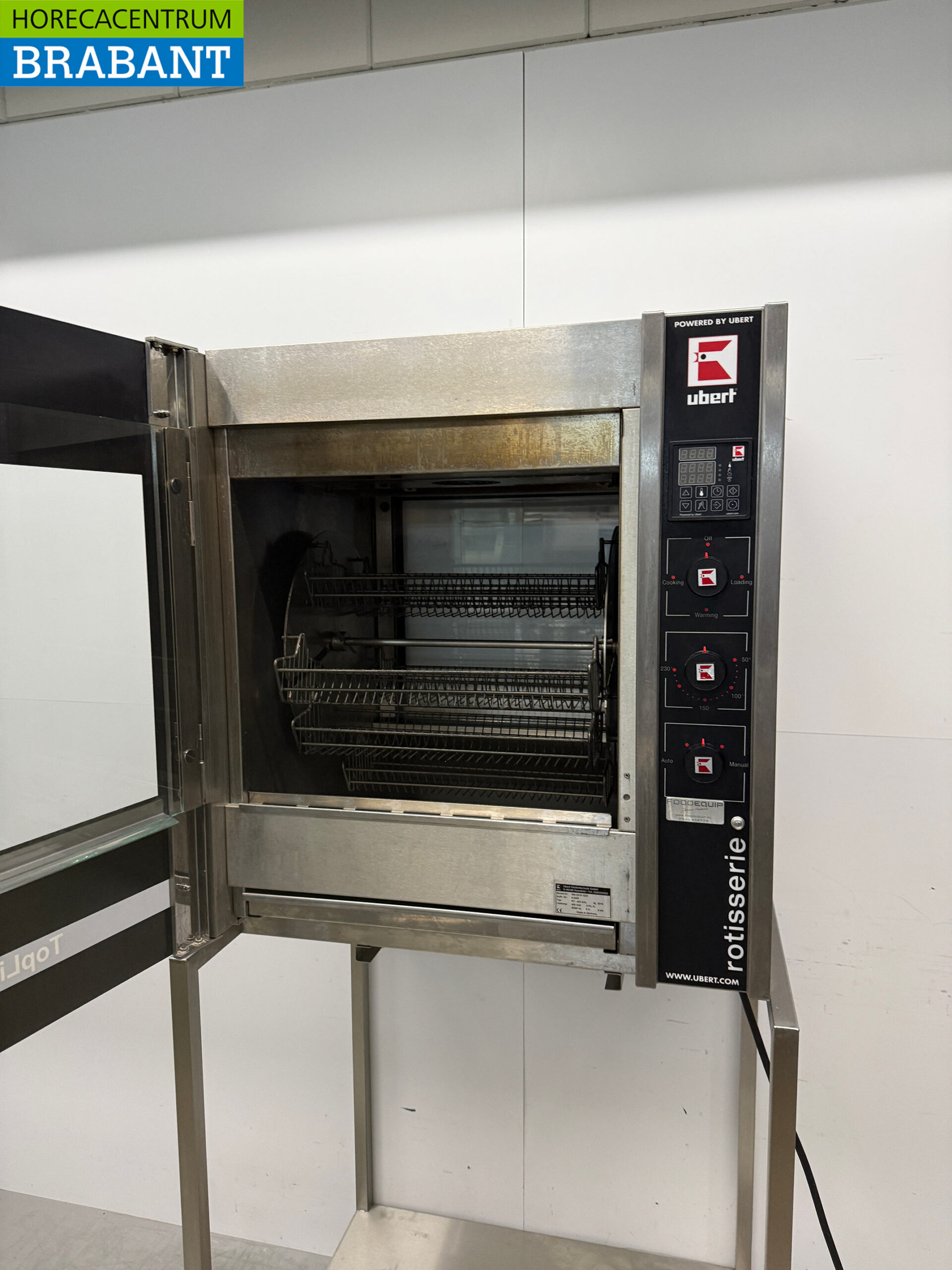 Gril à poulet Ubert RT-403 en acier inoxydable 6 paniers 400V Restauration – Image 4