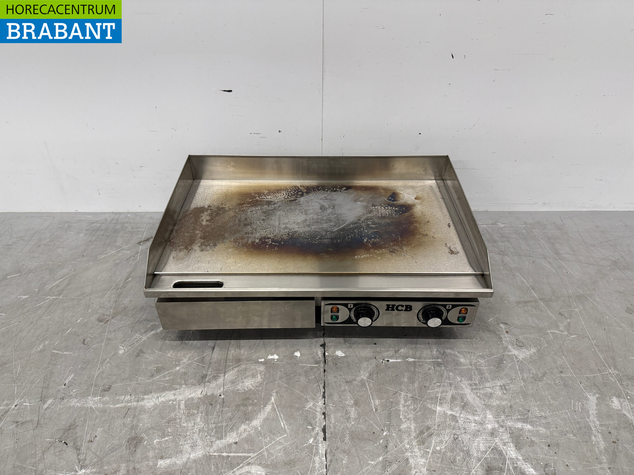 Plaque grill lisse en acier inoxydable Gril 73 cm 2 x 230V Horeca