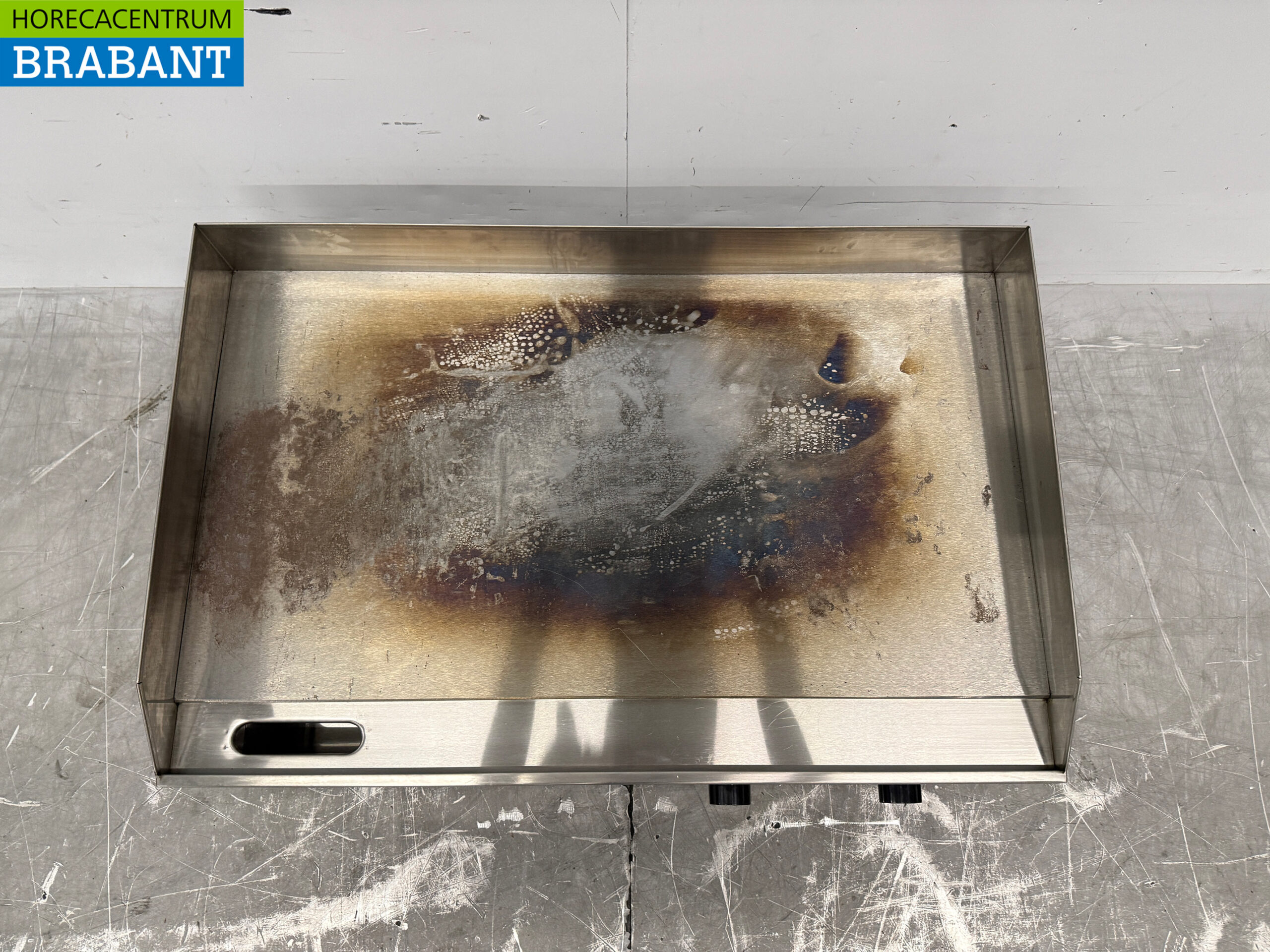 Plaque grill lisse en acier inoxydable Gril 73 cm 2 x 230V Horeca – Image 4