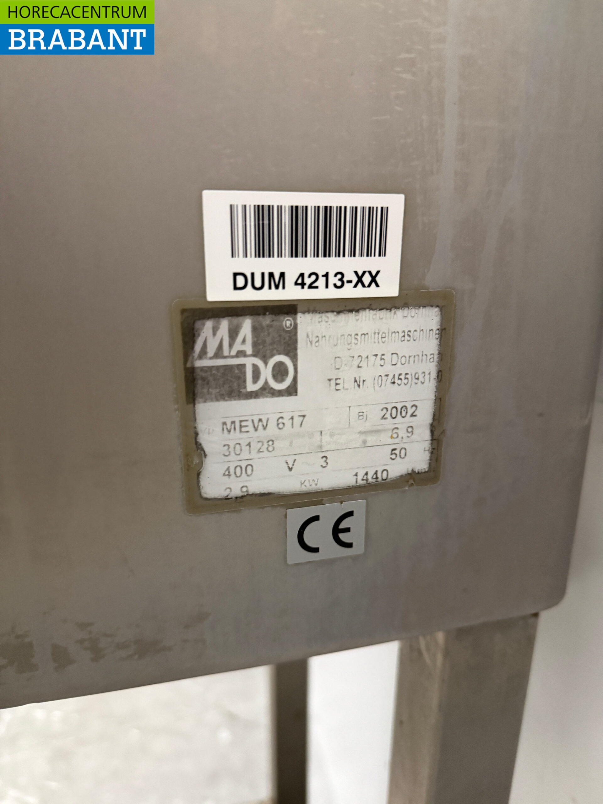 Acier inoxydable MADO Optimo 32 Hachoir à viande Hachoir à viande 400V Boucherie – Image 7