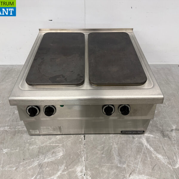 Acier inoxydable Kuppersbusch Cuisinière électrique à 4 feux 70 cm 400V Horeca