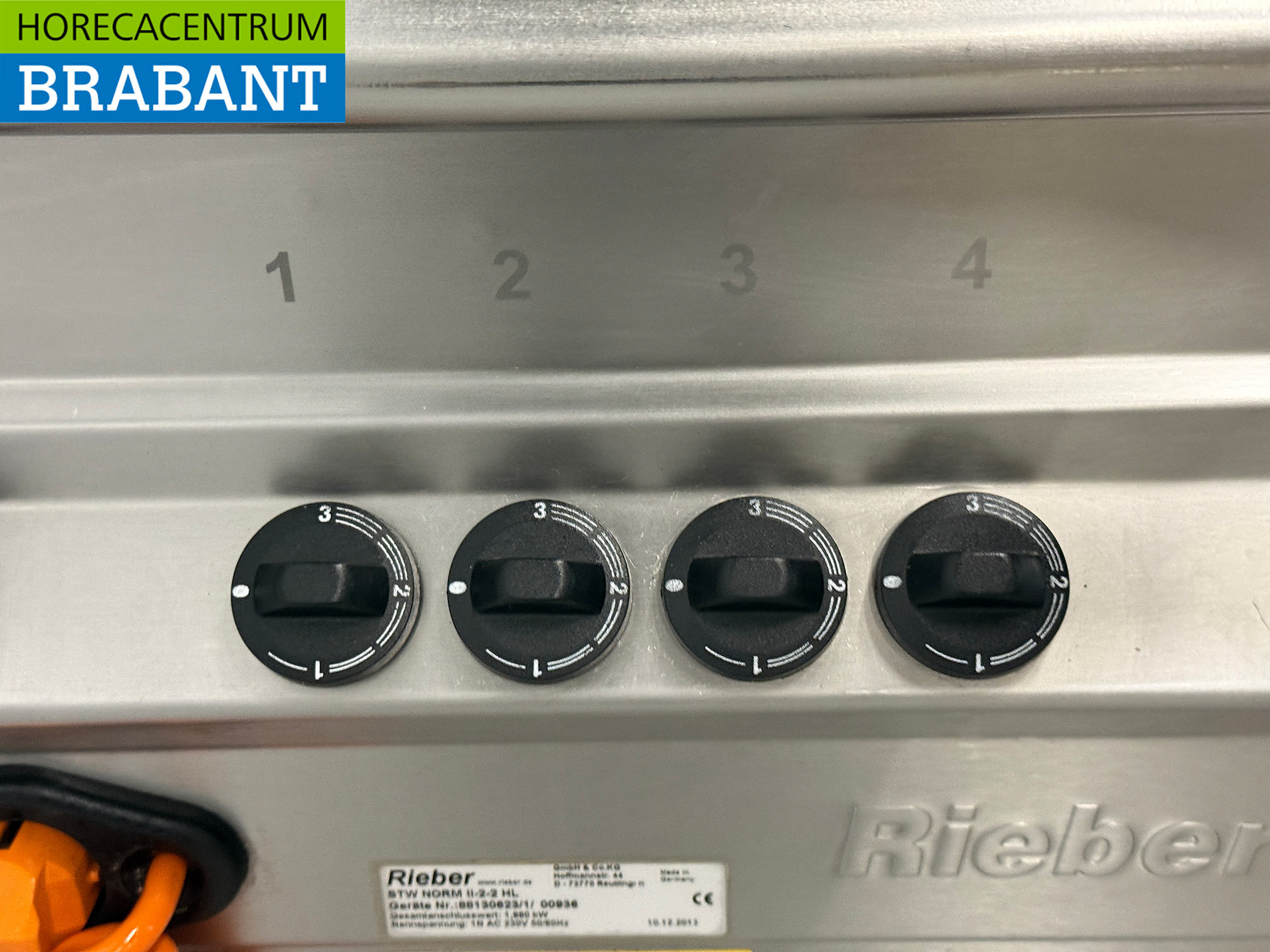 Bain-Marie mobile Rieber en acier inoxydable 2 x 1/1 GN avec armoire chauffante 230V Horeca – Image 6
