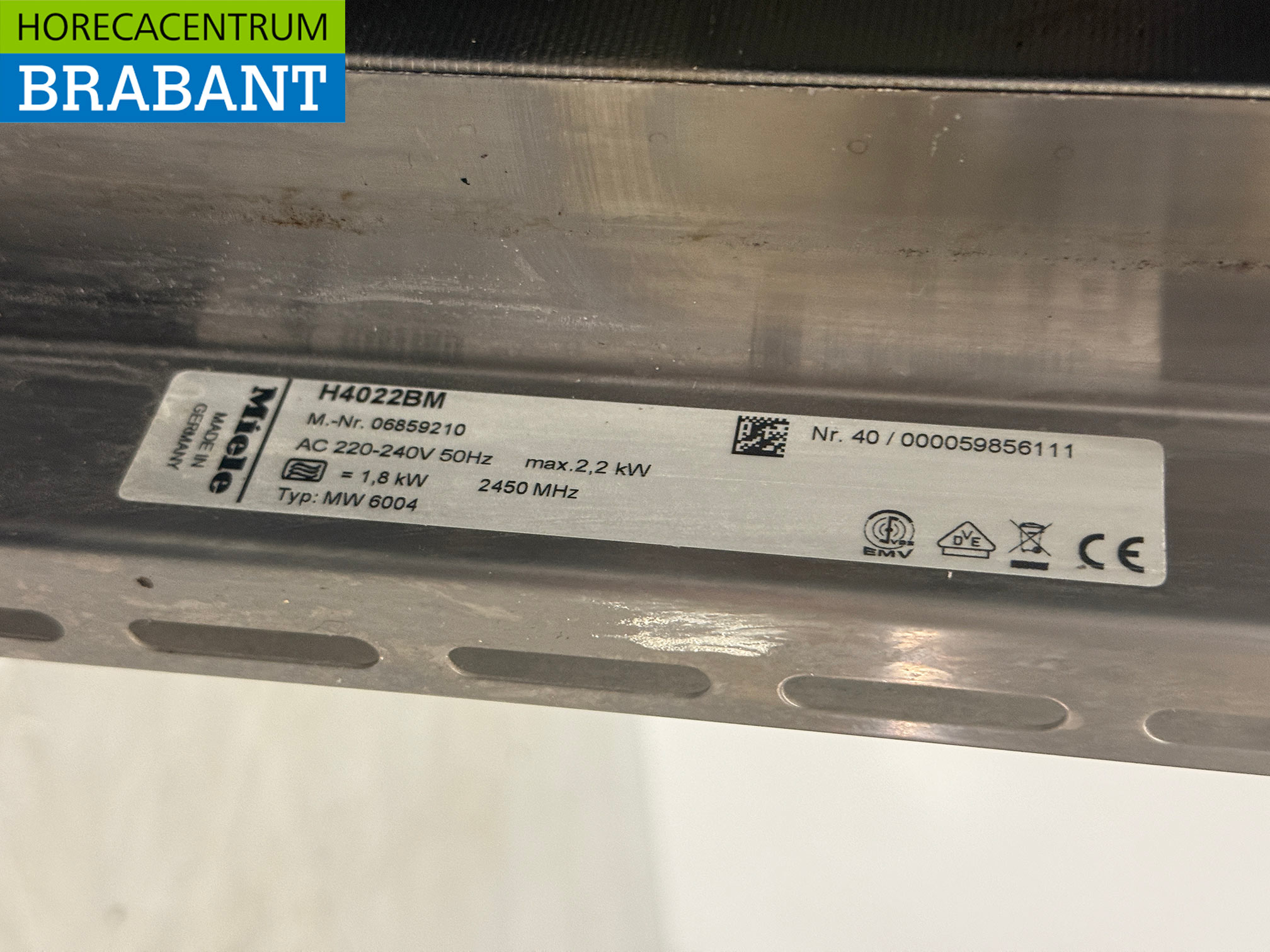 Micro-ondes combiné à encastrer Miele en acier inoxydable avec gril 230V Horeca – Image 5