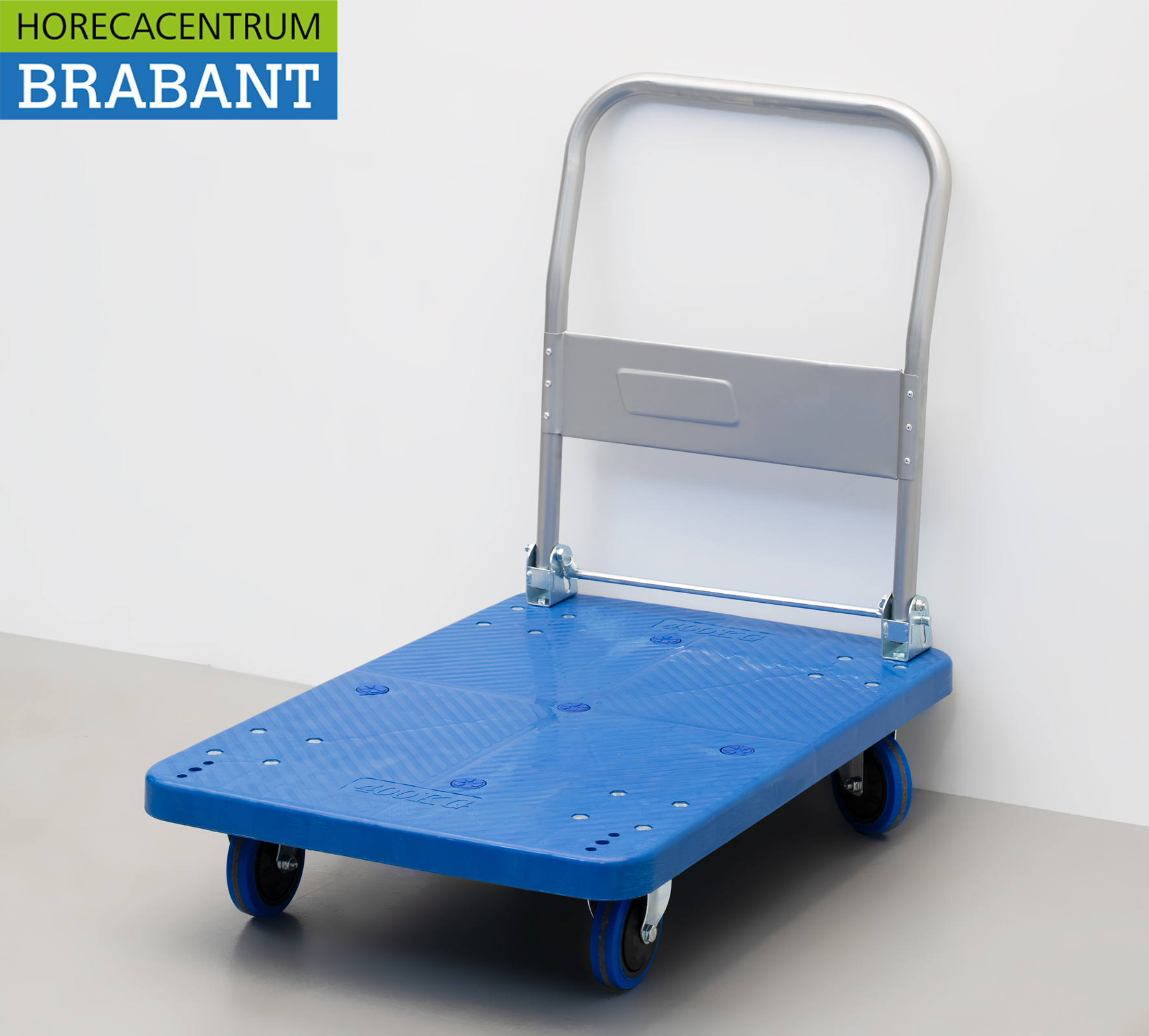 HCB Chariot à plate-forme pliable max. 400 kg chariot de transport chariot de transport chariot d'entrepôt chariot à plate-forme Horeca