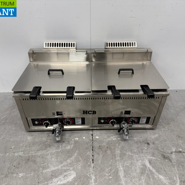 Friteuse double en acier inoxydable 2 x 30 litres PROPAAN gas Catering