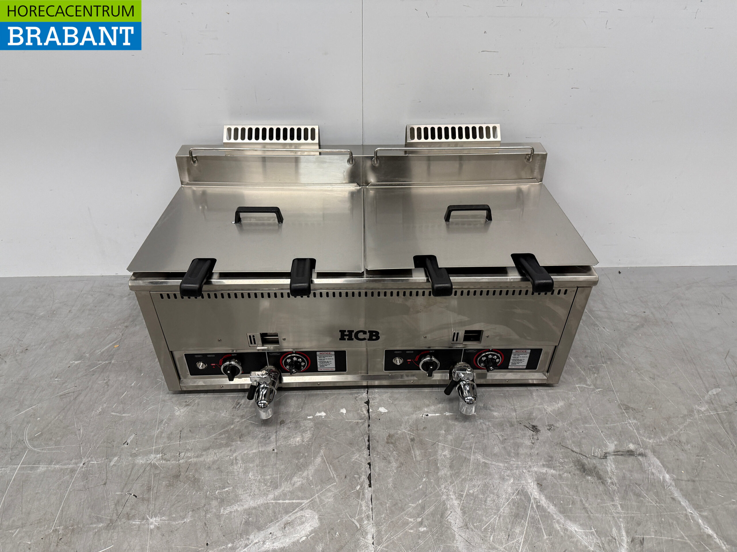 Friteuse double en acier inoxydable 2 x 30 litres PROPAAN gas Catering