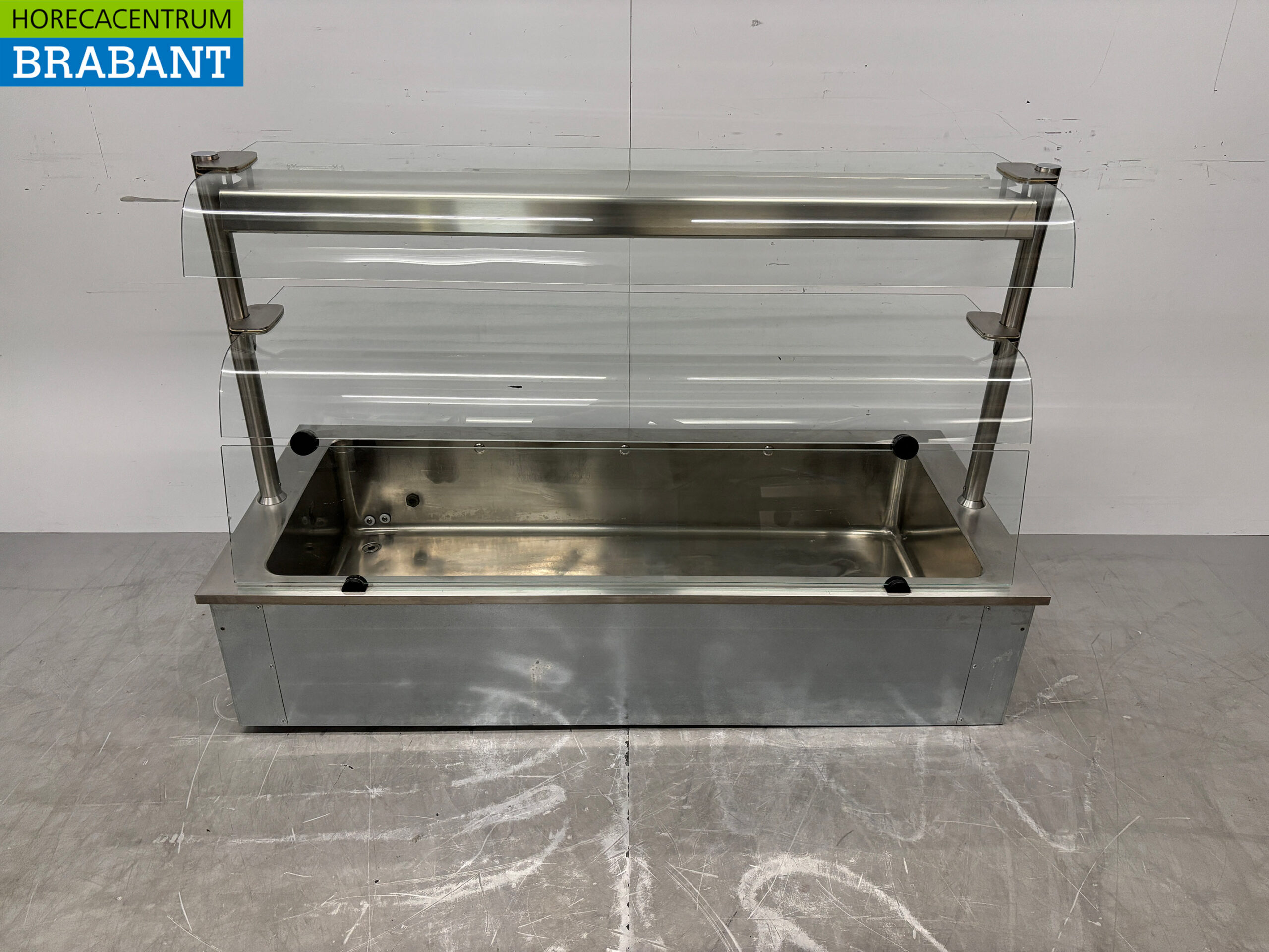 Bain Marie à encastrer en acier inoxydable 4 x 1/1 GN 146 cm 230V Horeca