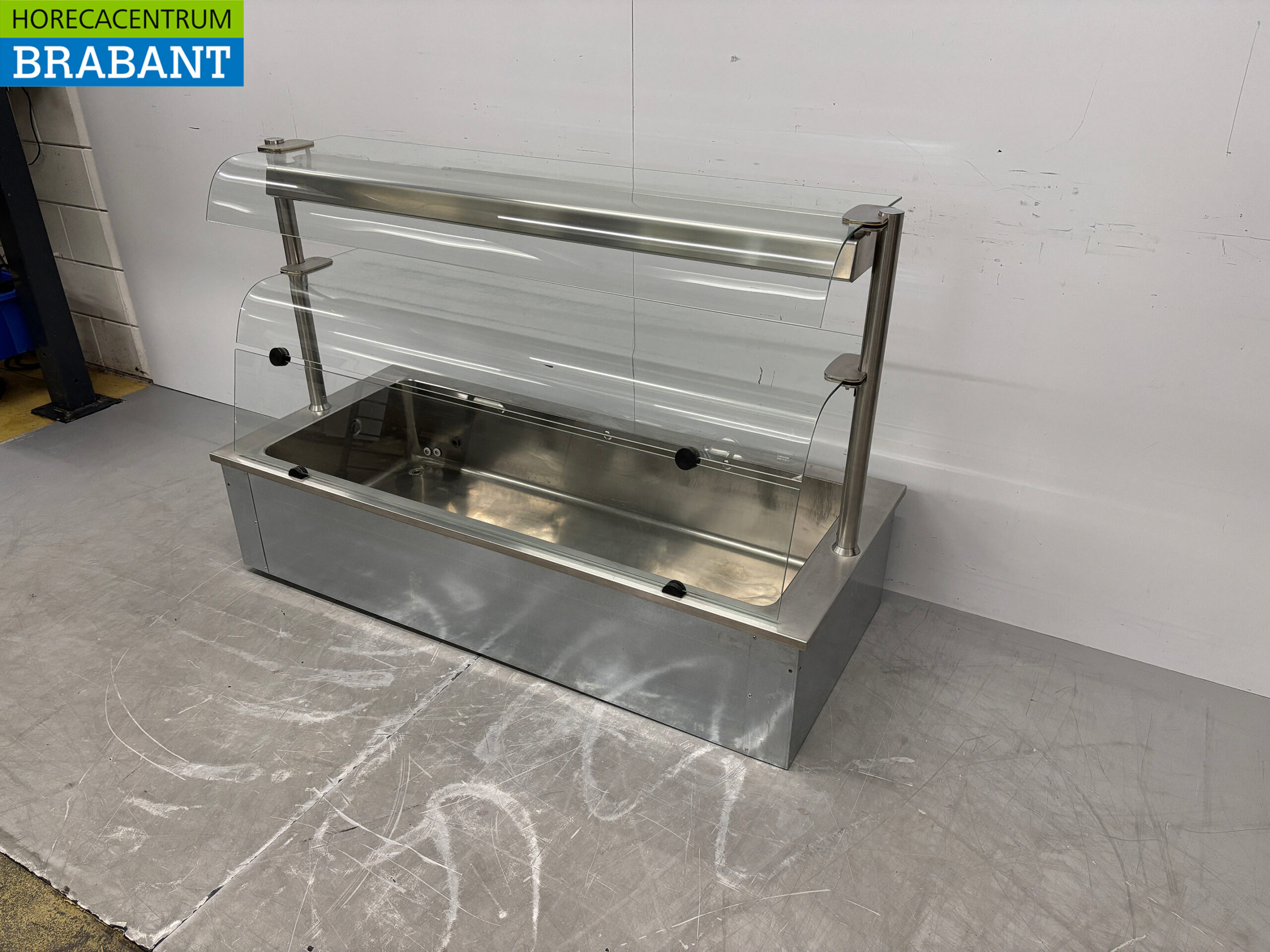 Bain Marie à encastrer en acier inoxydable 4 x 1/1 GN 146 cm 230V Horeca – Image 2