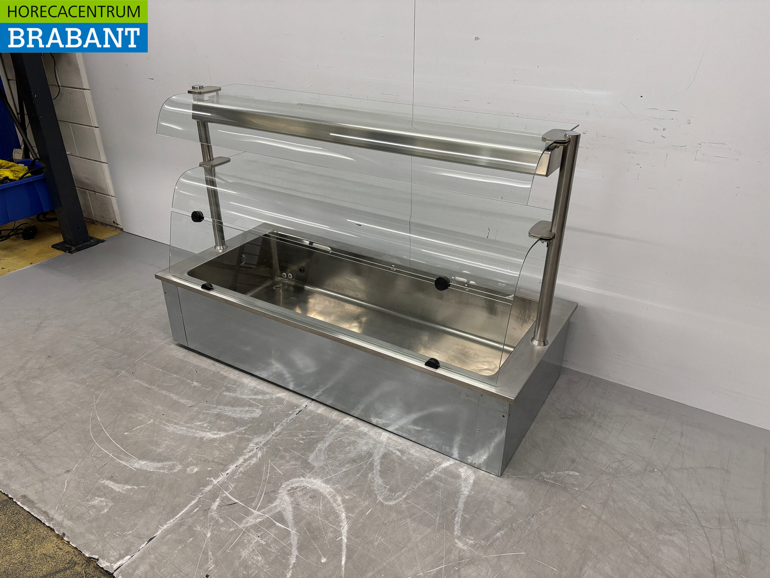 Bain Marie à encastrer en acier inoxydable 4 x 1/1 GN 146 cm 230V Horeca – Image 3