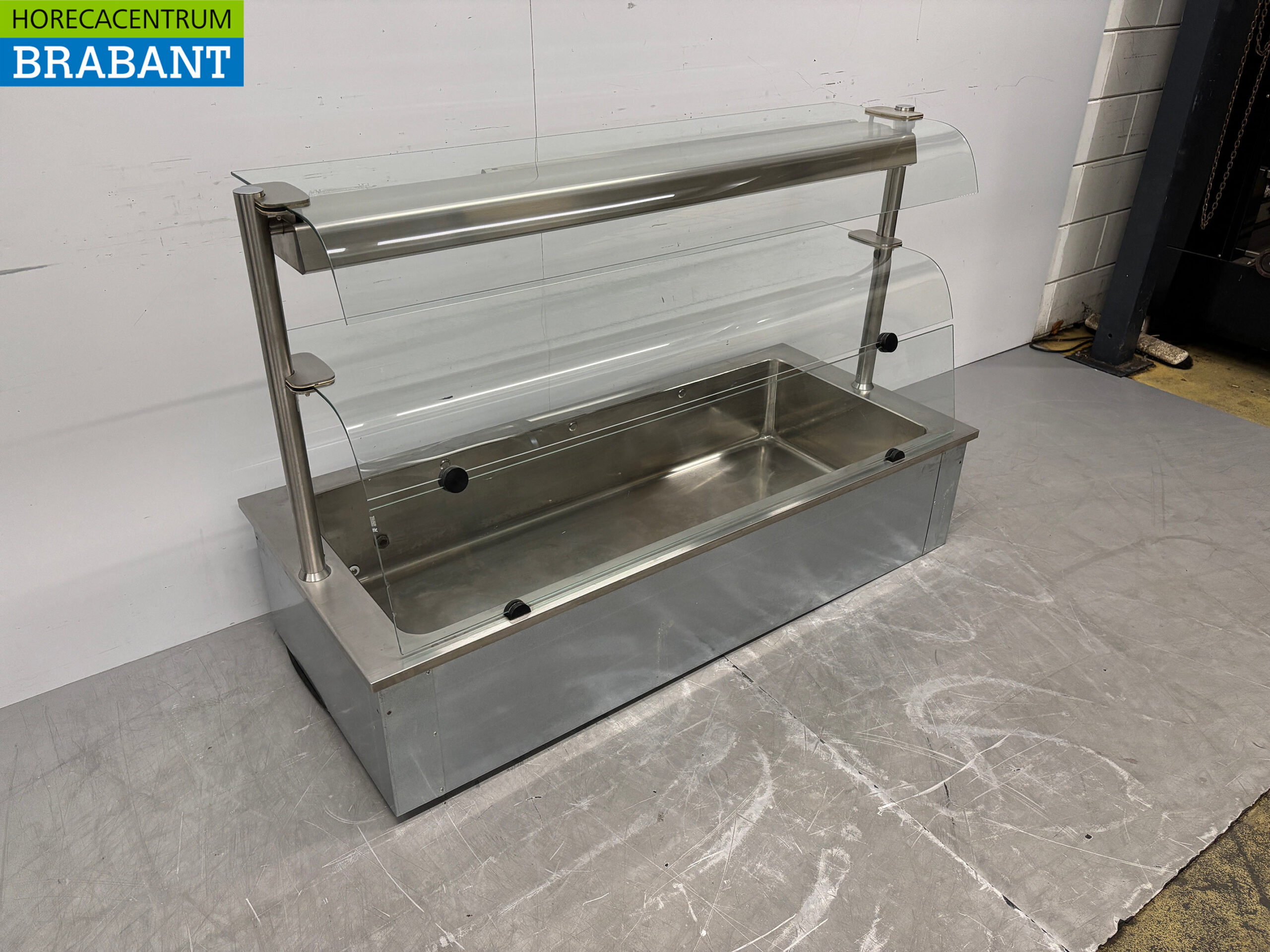 Bain Marie à encastrer en acier inoxydable 4 x 1/1 GN 146 cm 230V Horeca – Image 4