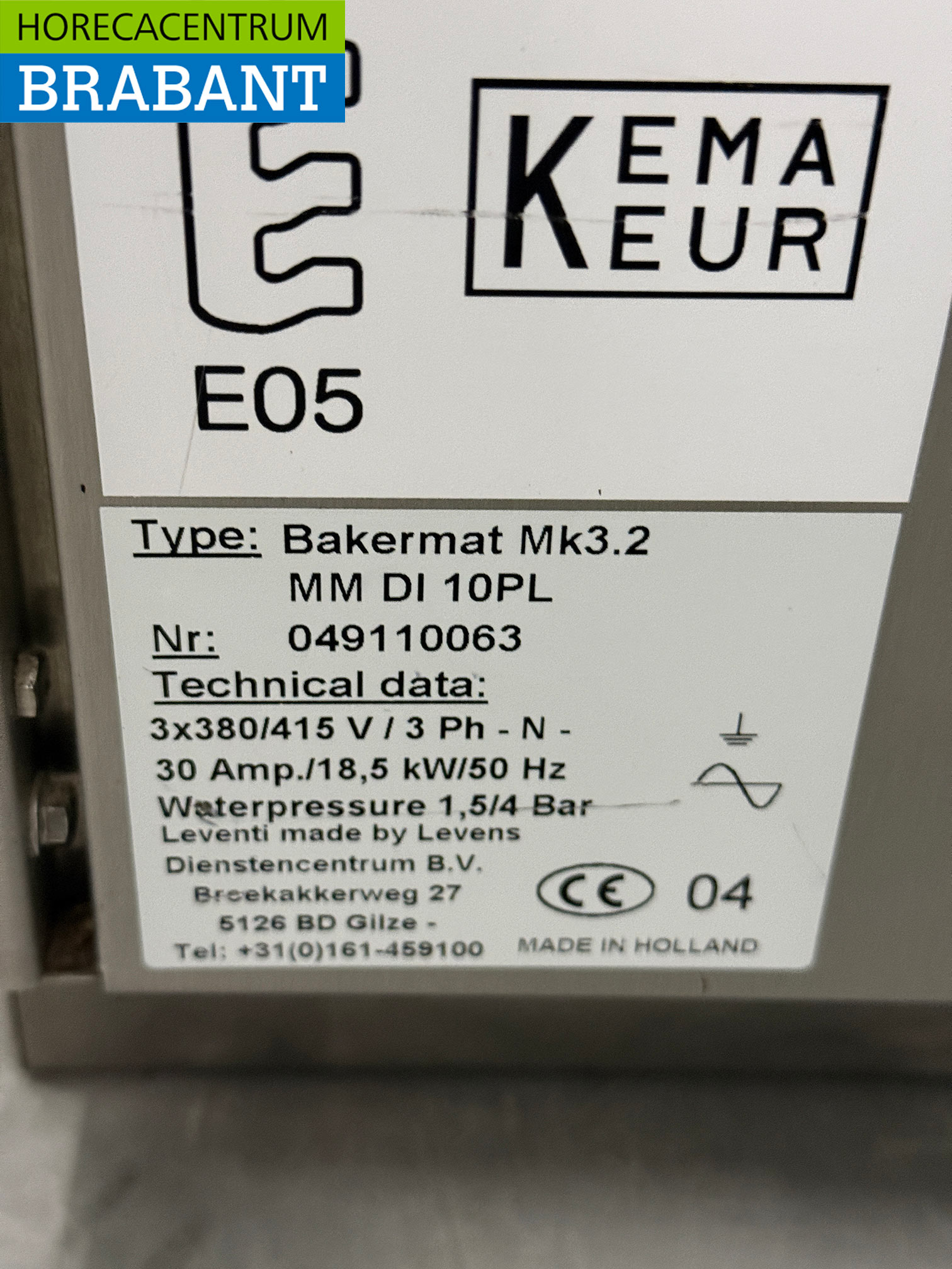 Leventi Four à convection avec injection d'humidité 12 x 60/40 cm 400V Horeca – Image 6
