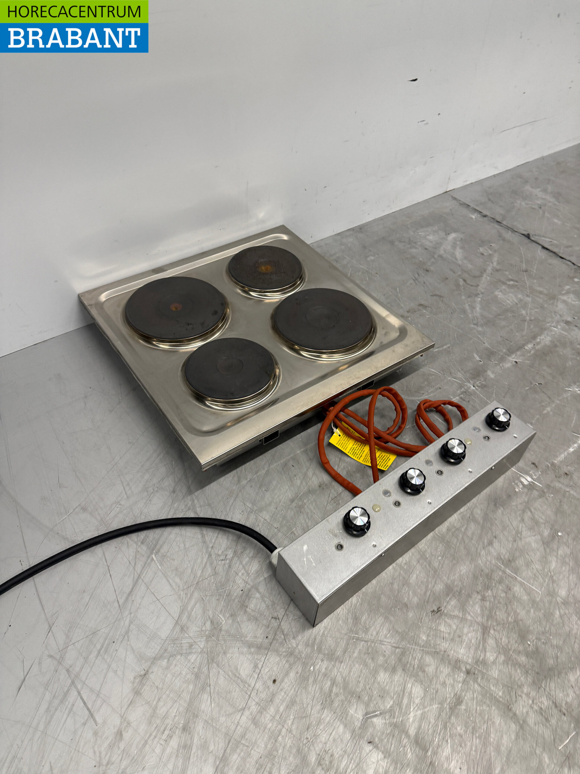 Réchaud électrique Mareno 4 feux Drop-in en acier inoxydable 60 cm 400V Horeca – Image 3