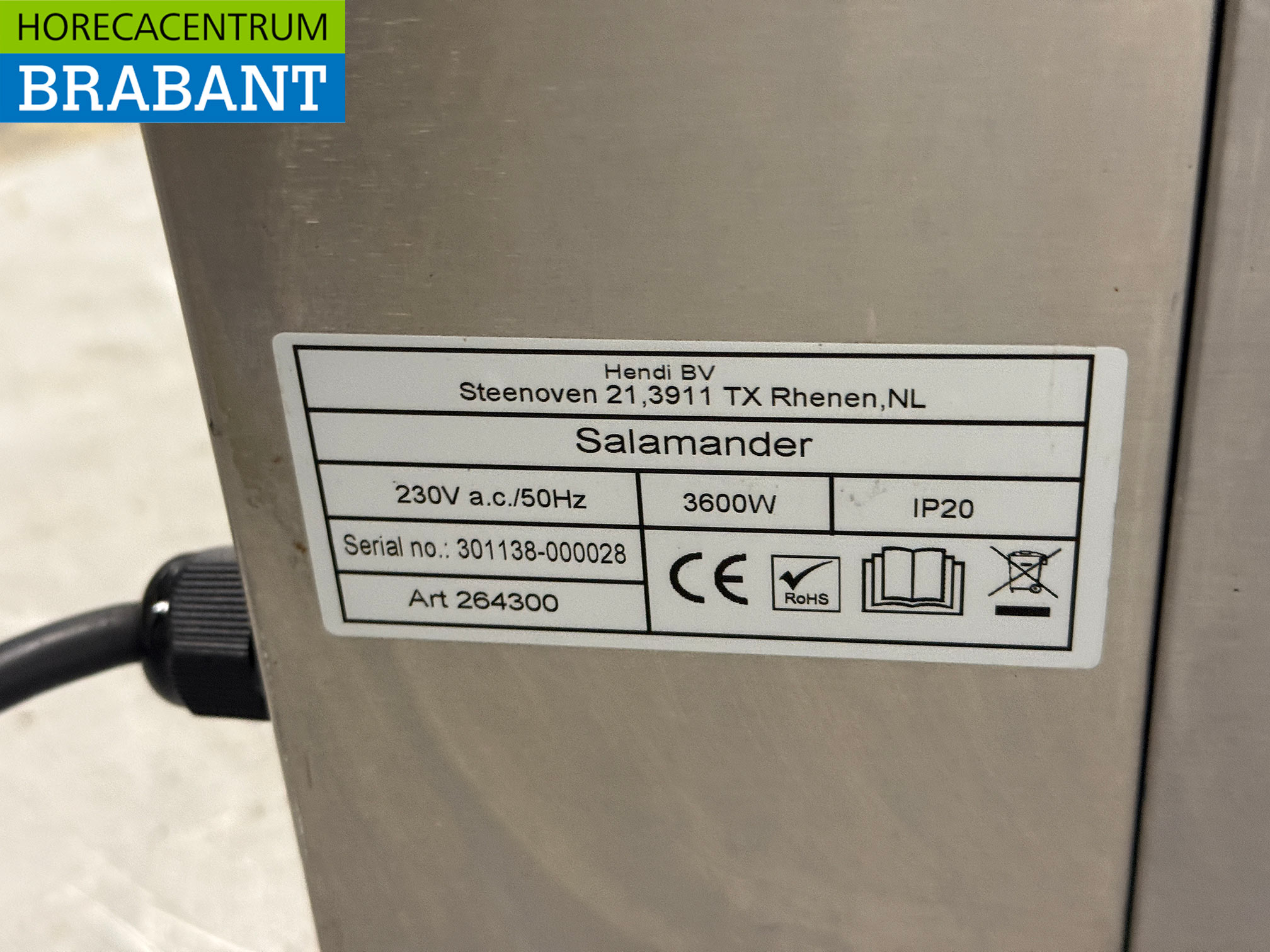 Salamandre Hendi en acier inoxydable 80 cm 230V Horeca – Image 5