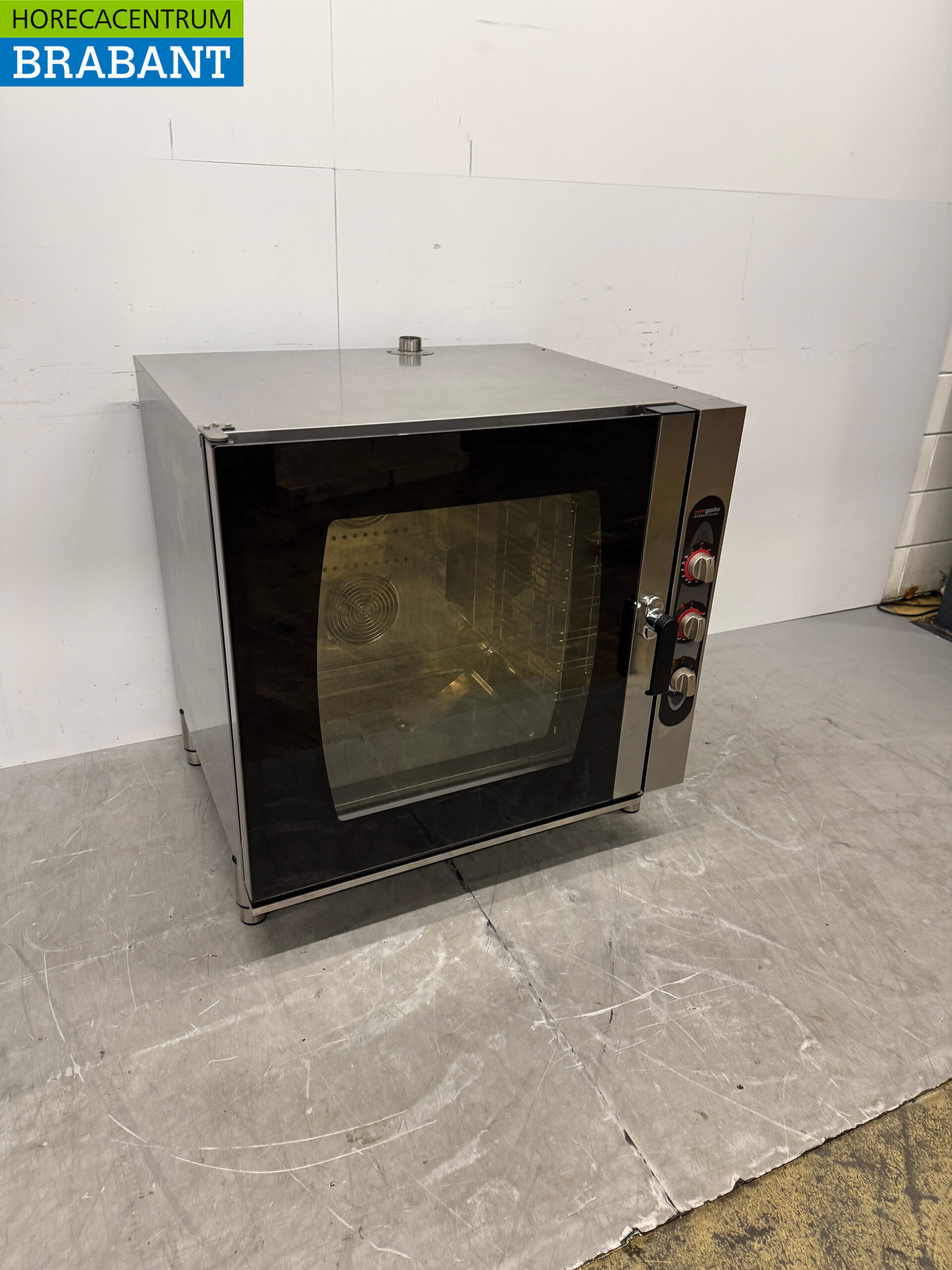 Cuiseur vapeur en acier inoxydable Four mixte à convection 7 x 1/1 GN 400V Horeca – Image 3
