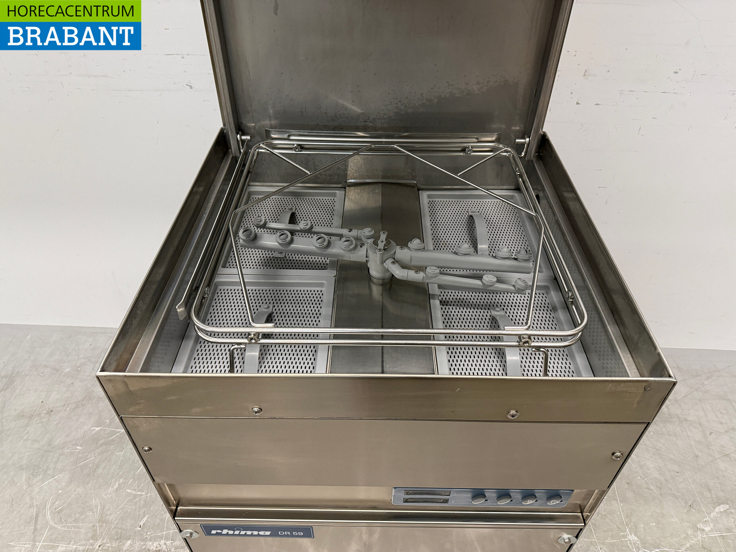 Lave-vaisselle à passage Rhima DR 59 en acier inoxydable 400V Horeca – Image 4