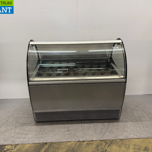ISA Scoop vitrine à crème glacée Vitrine à crème glacée 16 x récipient de 5 litres 150,5 cm 230V Horeca