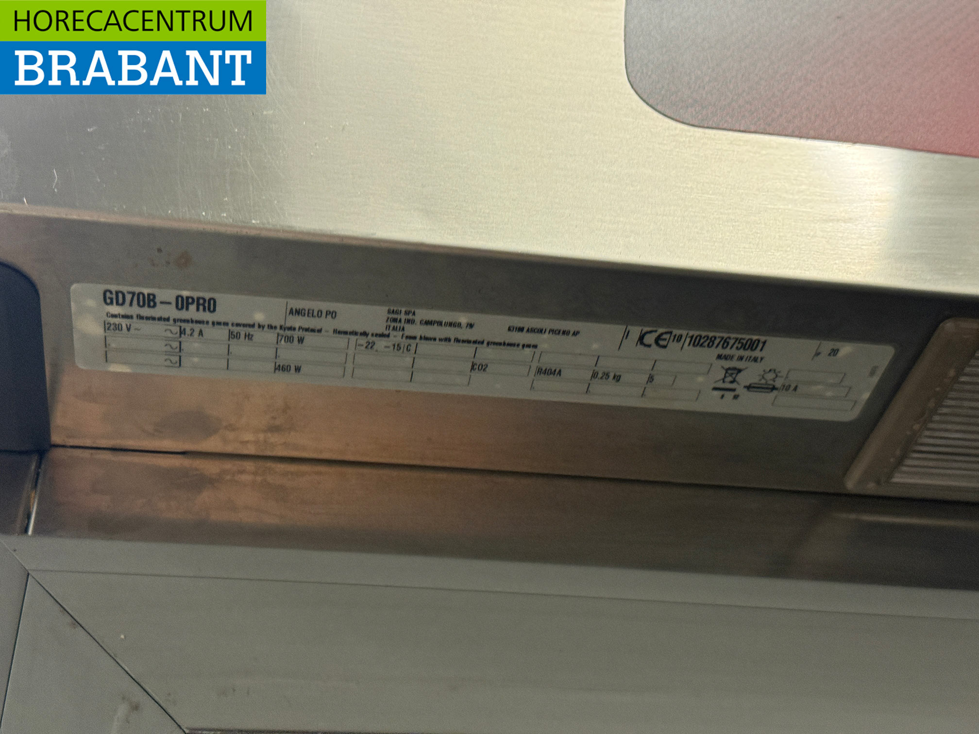 Acier inoxydable Angelo Po Congélateur 600 litres 230V Horeca – Image 5