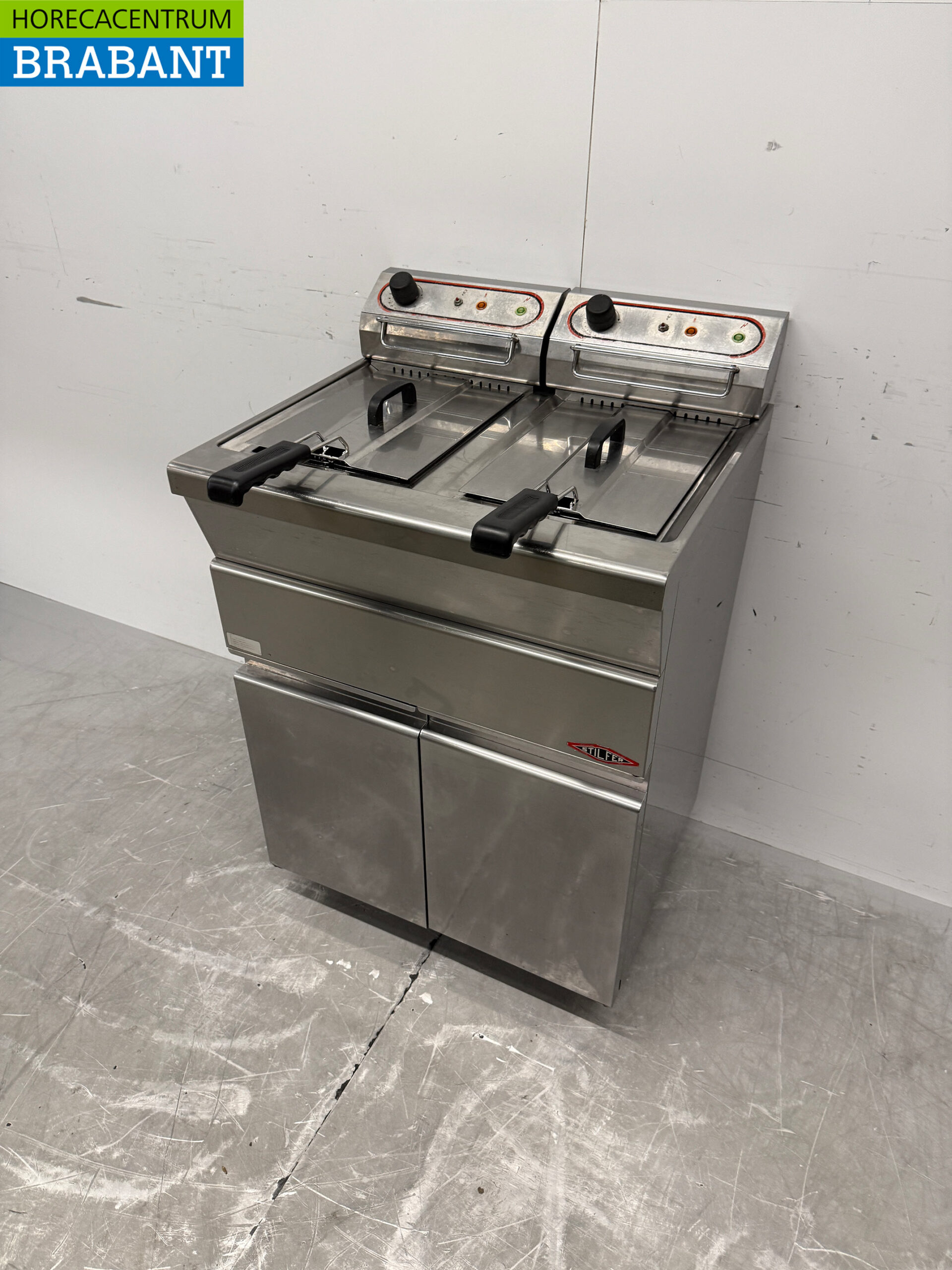 Friteuse double Stilfer en acier inoxydable 2 x 9 litres 2 x 230V Horeca – Image 2