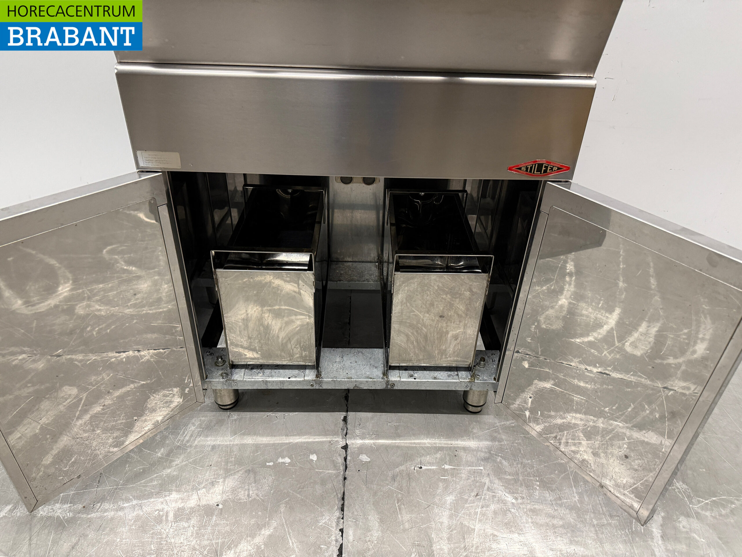Friteuse double Stilfer en acier inoxydable 2 x 9 litres 2 x 230V Horeca – Image 5