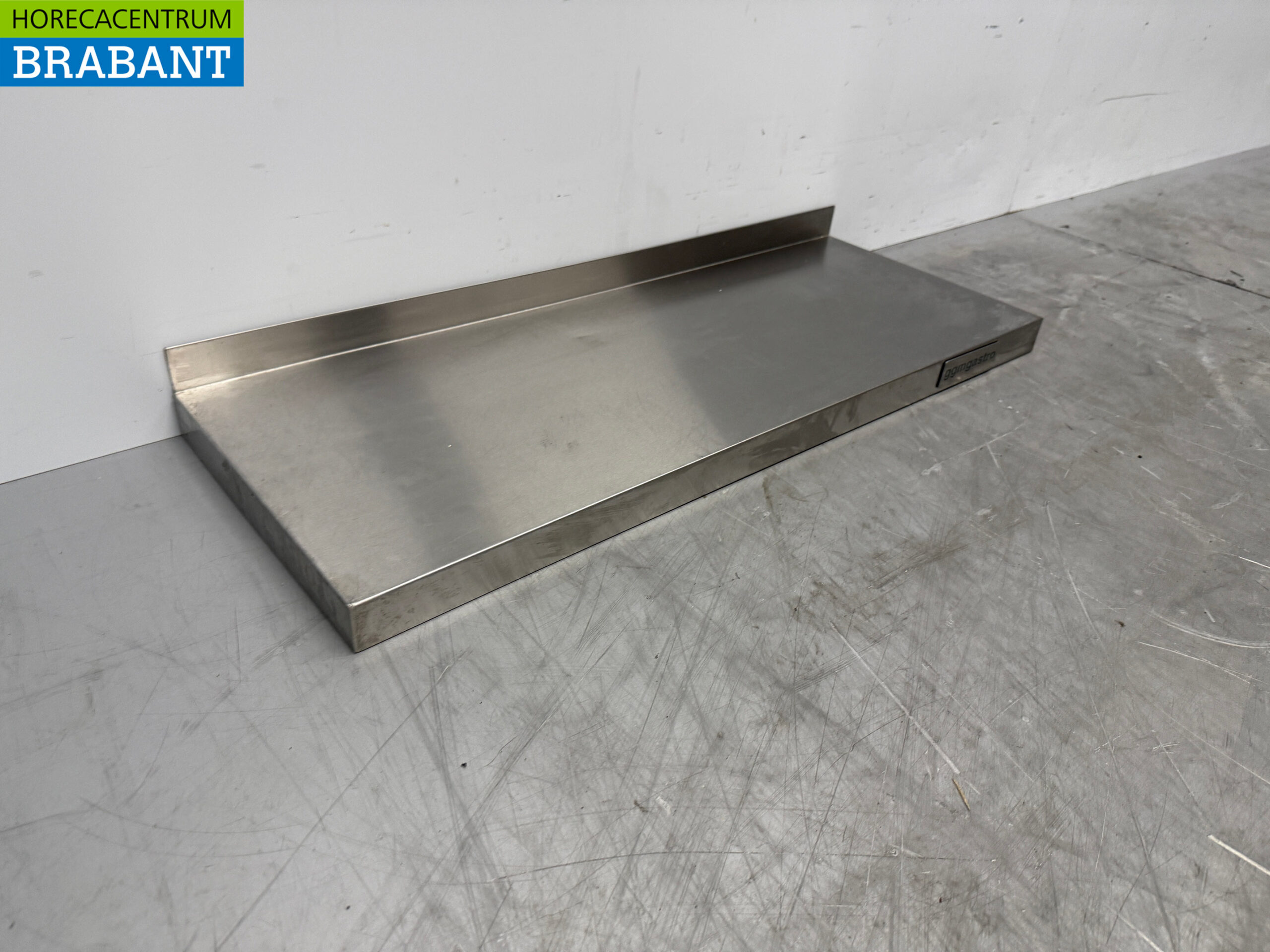 Etagère murale en acier inoxydable 80 x 30 cm Horeca – Image 3