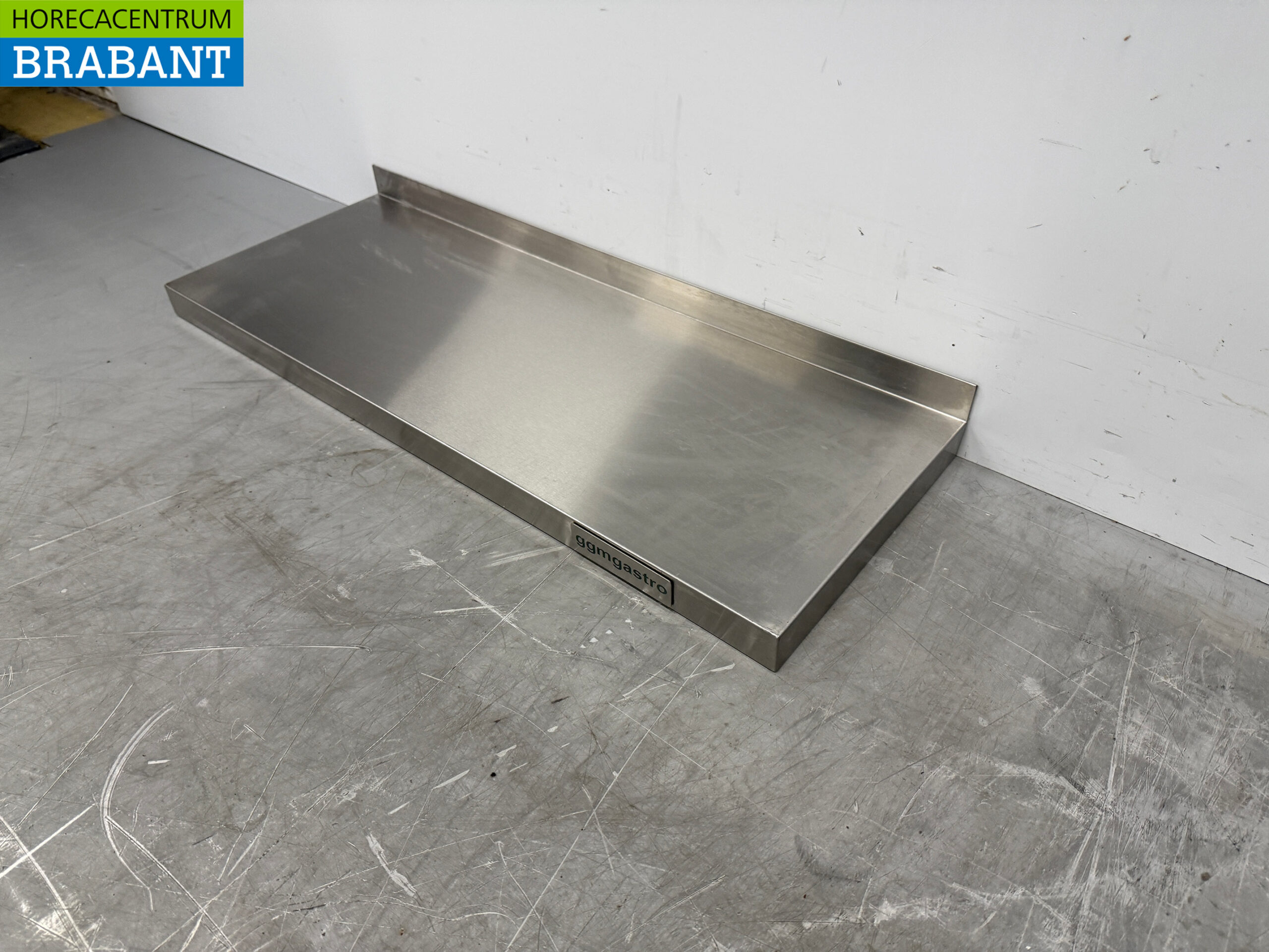 Etagère murale en acier inoxydable 80 x 30 cm Horeca – Image 2