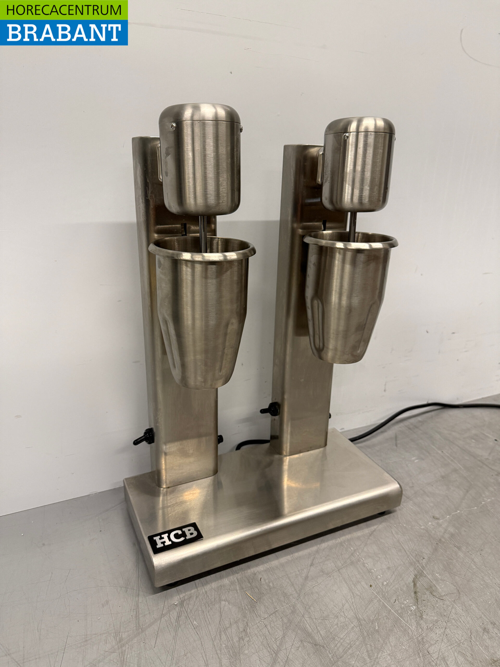 Double milk-shaker en acier inoxydable Milk shaker Milk shake mixer 2 x 750 ml 230V Horeca – Image 3