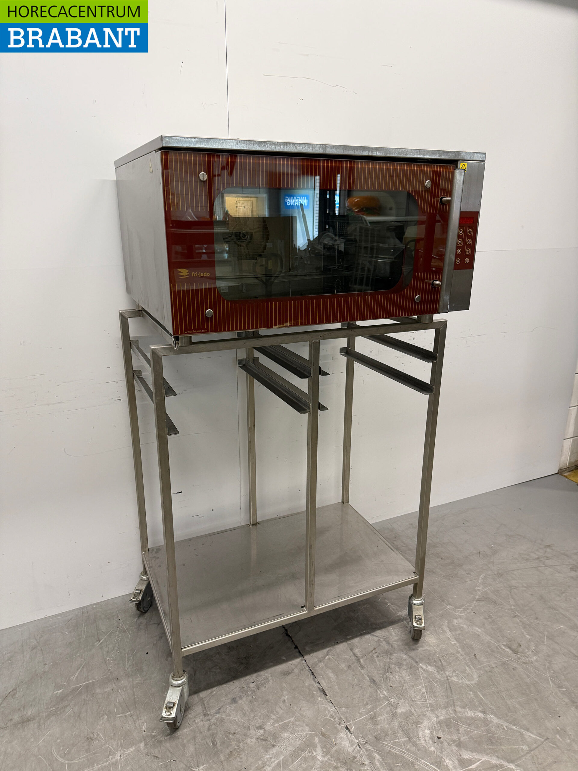 Four à convection Fri-Jado en acier inoxydable avec injection d'humidité 3 x 60/40 cm 230V Horeca – Image 3