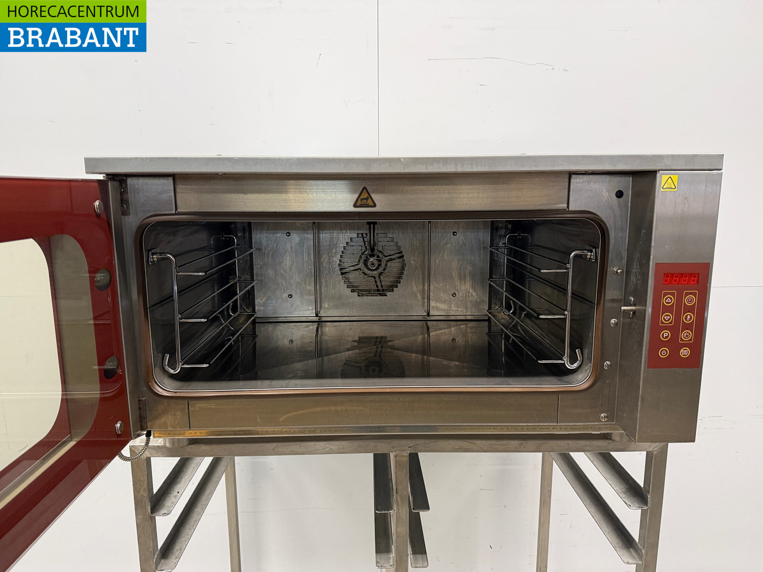 Four à convection Fri-Jado en acier inoxydable avec injection d'humidité 3 x 60/40 cm 230V Horeca – Image 5