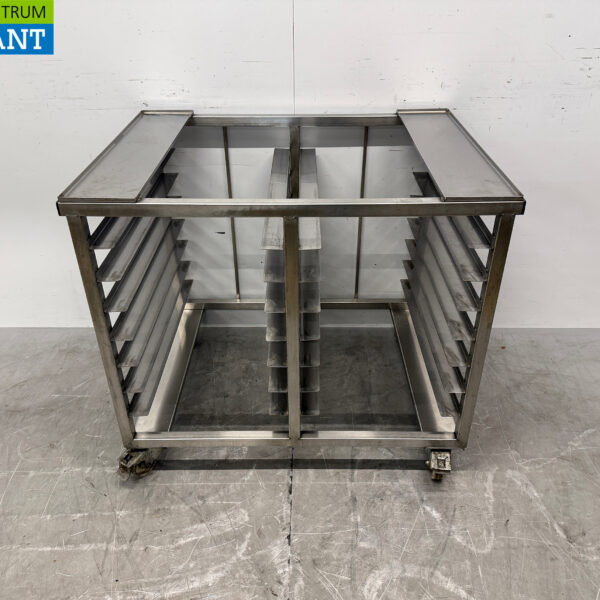 Support mobile pour cuiseur vapeur en acier inoxydable 94 x 70 x 82 cm Restauration