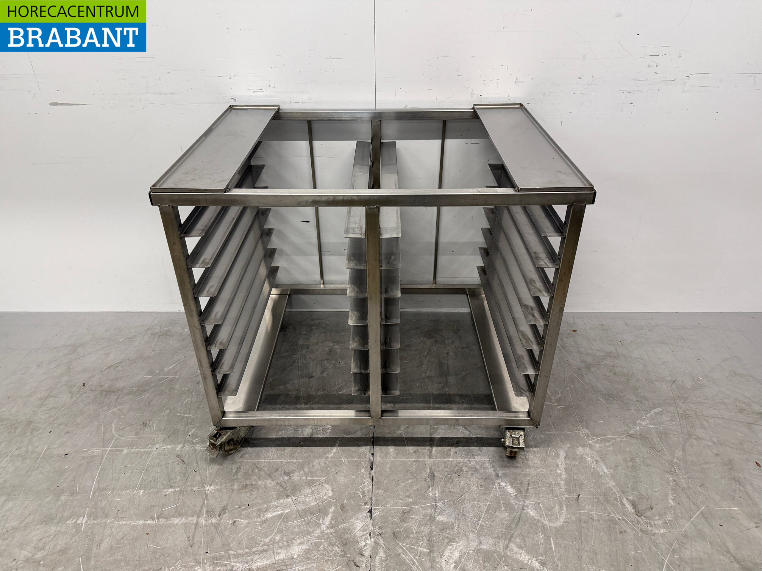 Support mobile pour cuiseur vapeur en acier inoxydable 94 x 70 x 82 cm Restauration