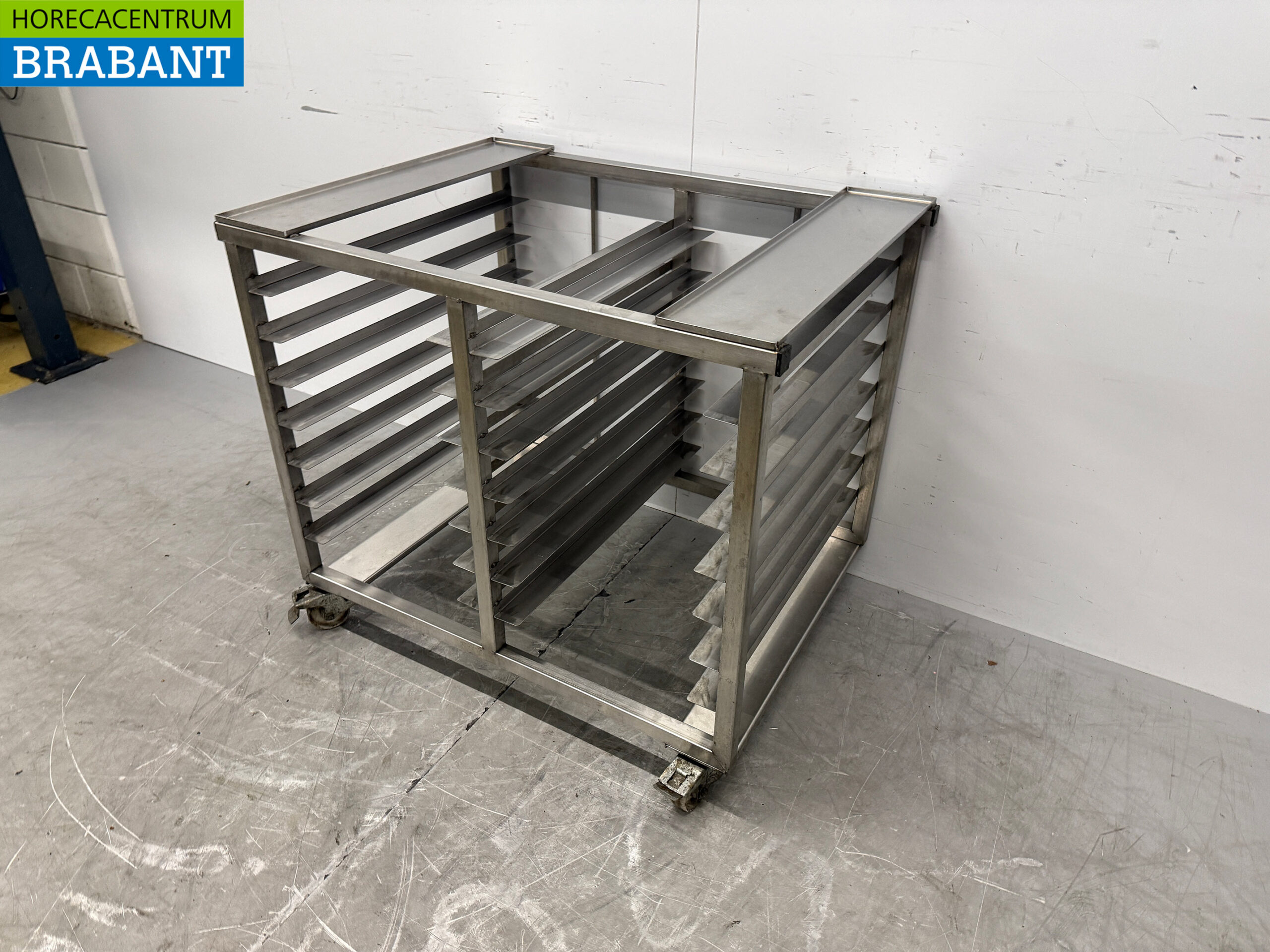 Support mobile pour cuiseur vapeur en acier inoxydable 94 x 70 x 82 cm Restauration – Image 2