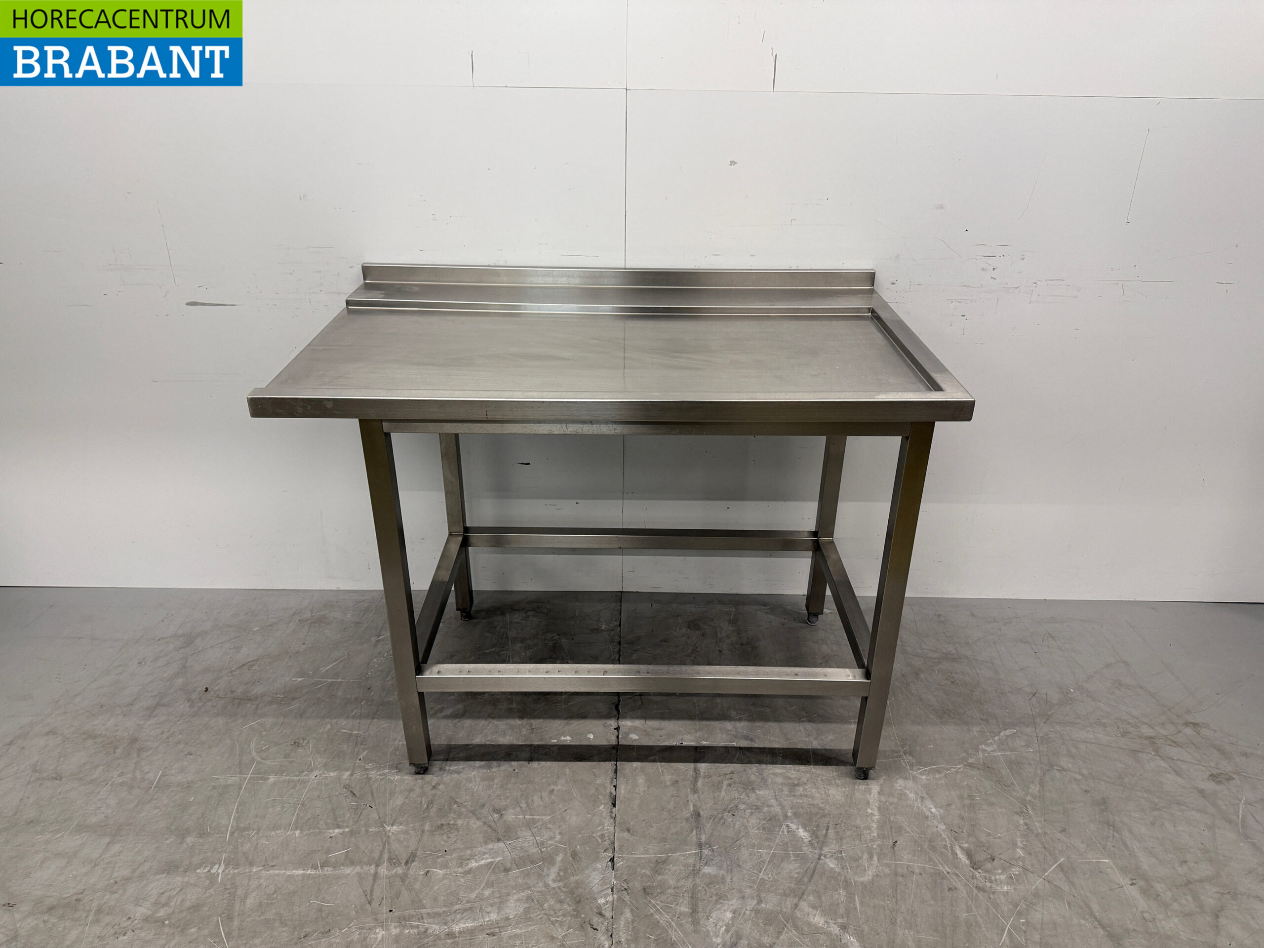 Acier inoxydable Table d'égouttage pour lave-vaisselle à passage 120 x 72,5 x 87,5 cm Horeca