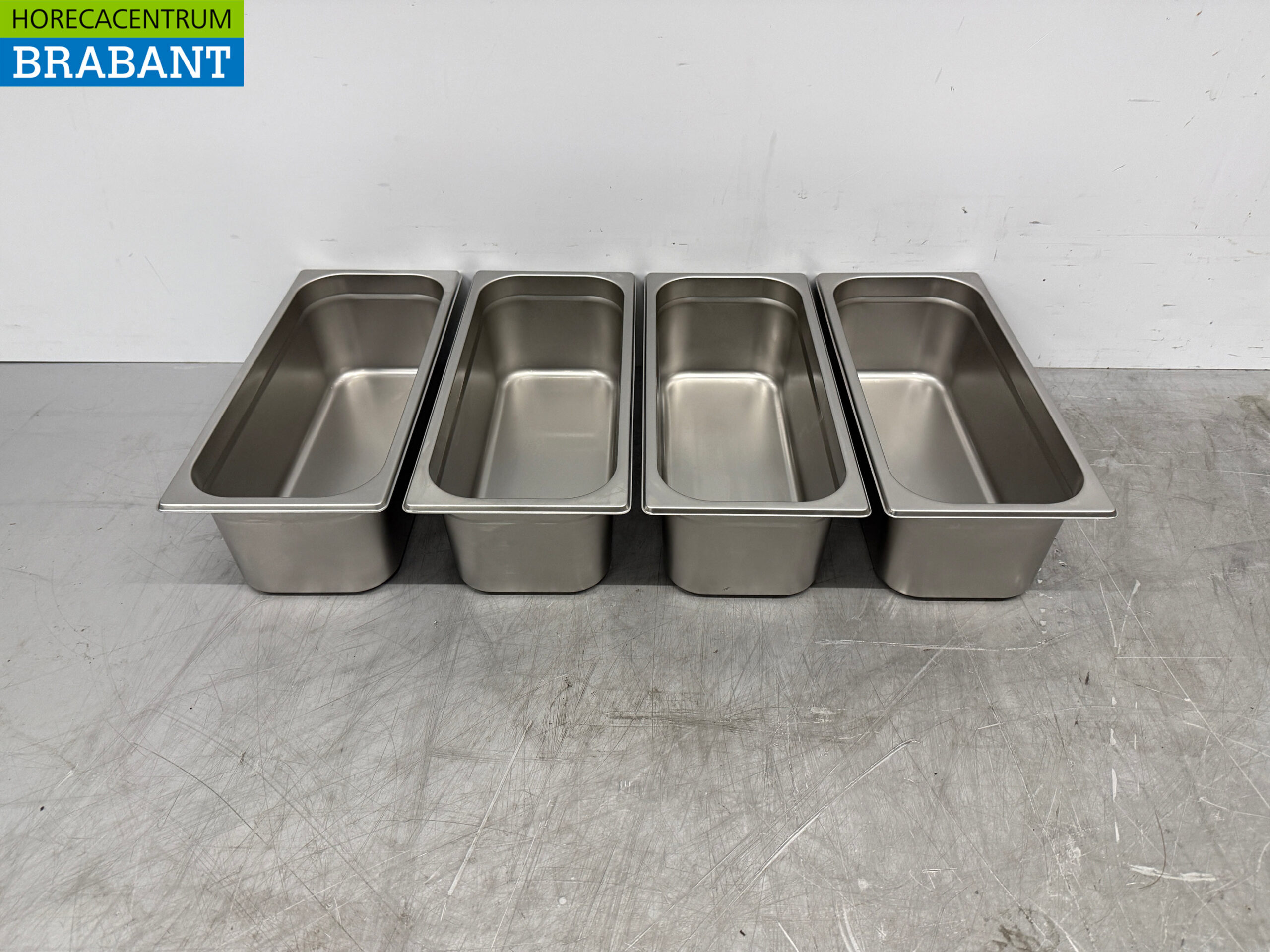 Seaux à glace en acier inoxydable 5 litres set de 4 Horeca