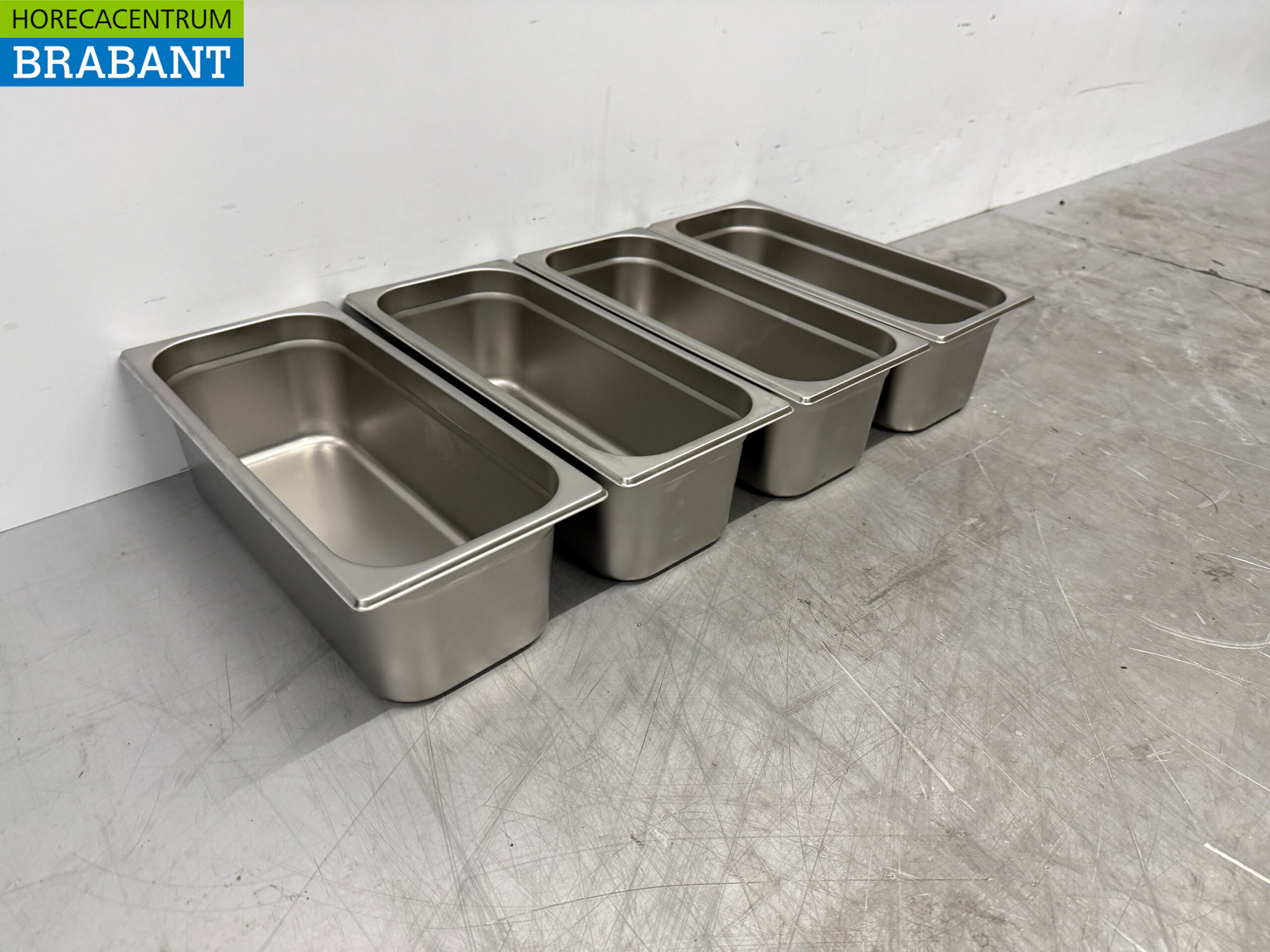 Seaux à glace en acier inoxydable 5 litres set de 4 Horeca – Image 3