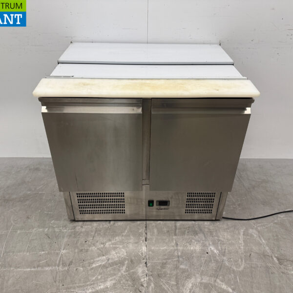 Bartscher Saladette en acier inoxydable Établi réfrigéré 2 portes 90,5 cm 230V Horeca
