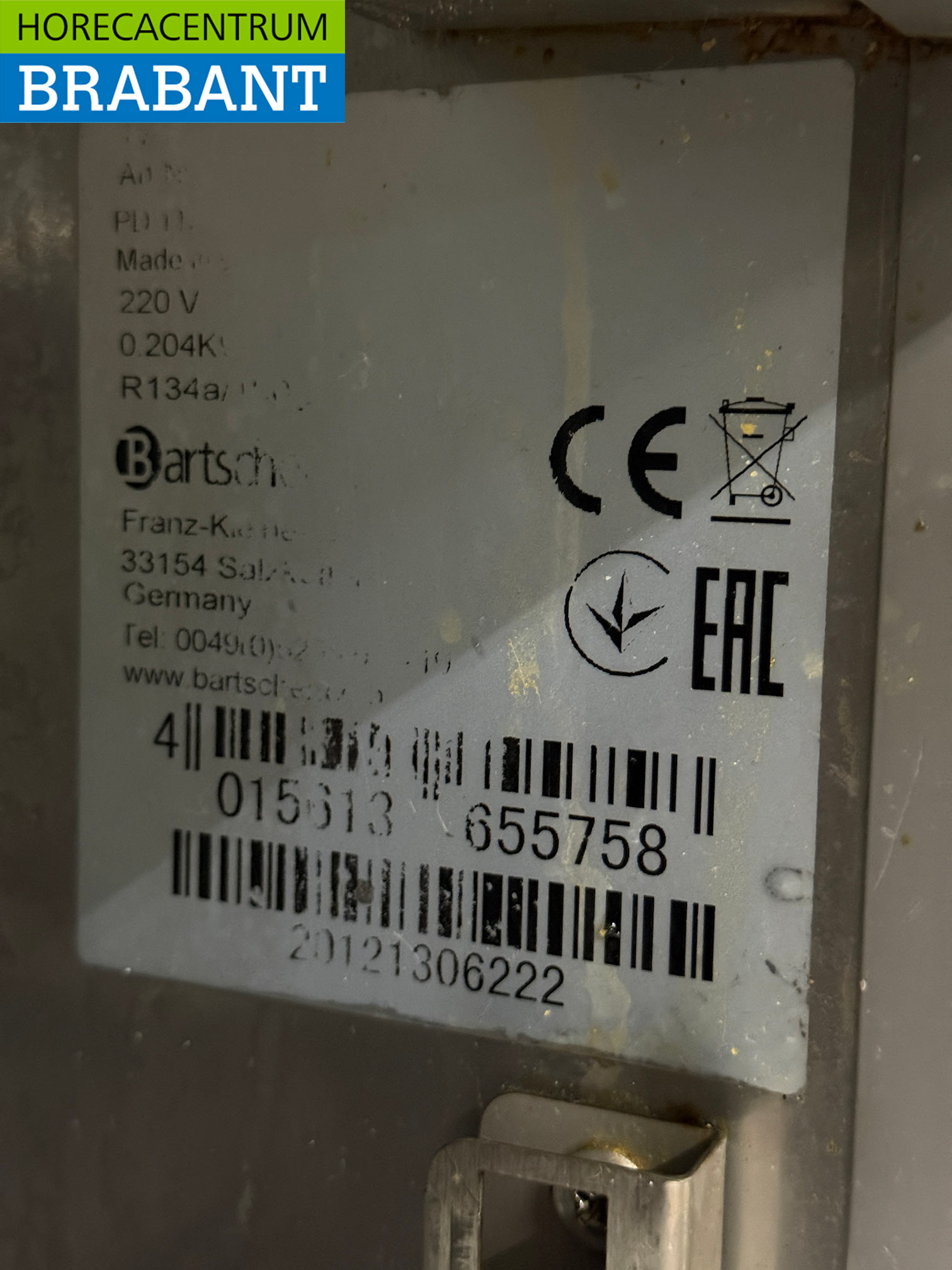 Bartscher Saladette en acier inoxydable Établi réfrigéré 2 portes 90,5 cm 230V Horeca – Image 6